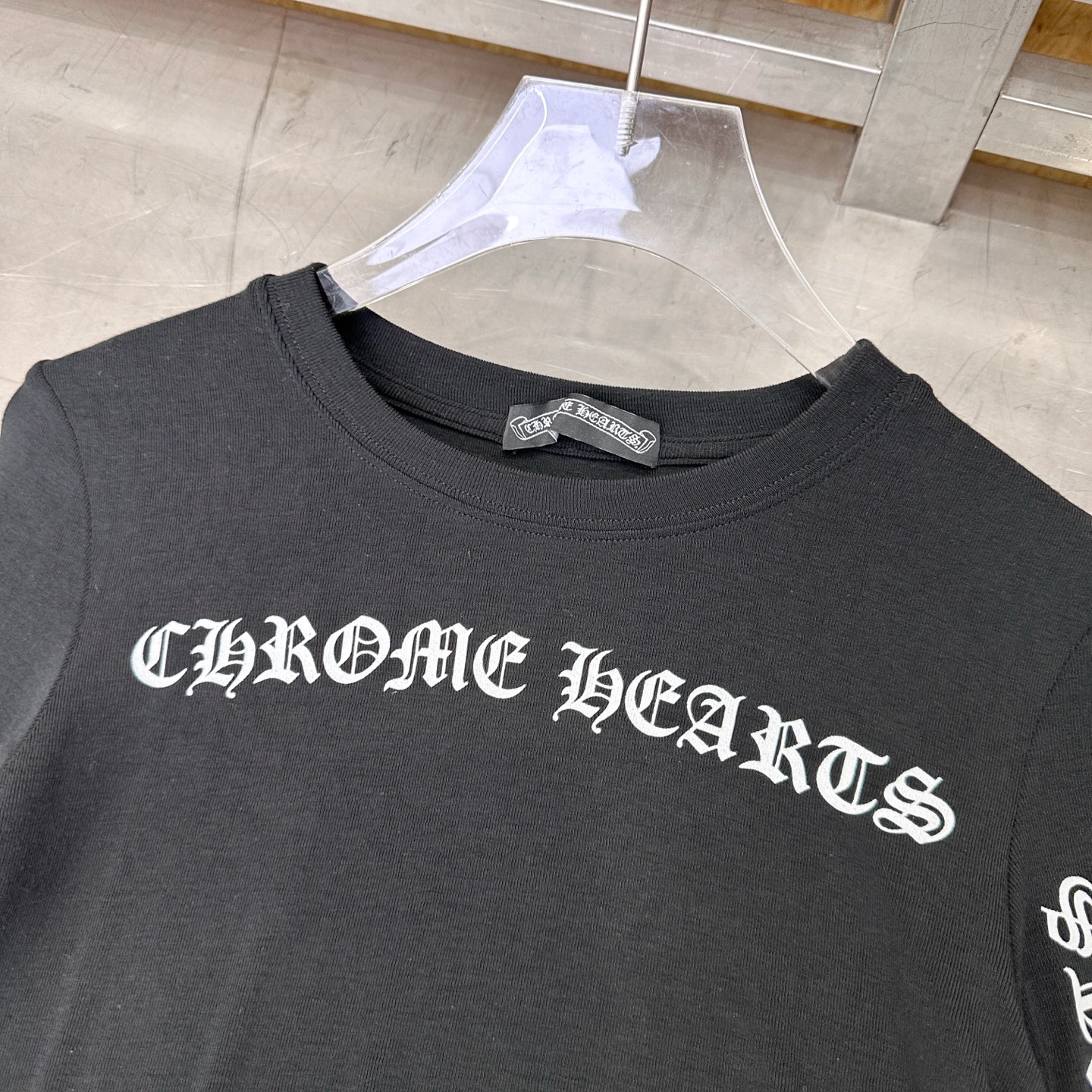 克罗心 ｜ 新款长袖打底，成衣洗水加多处印花工艺，羊毛混纺进口面料，休闲时尚，尺码sml