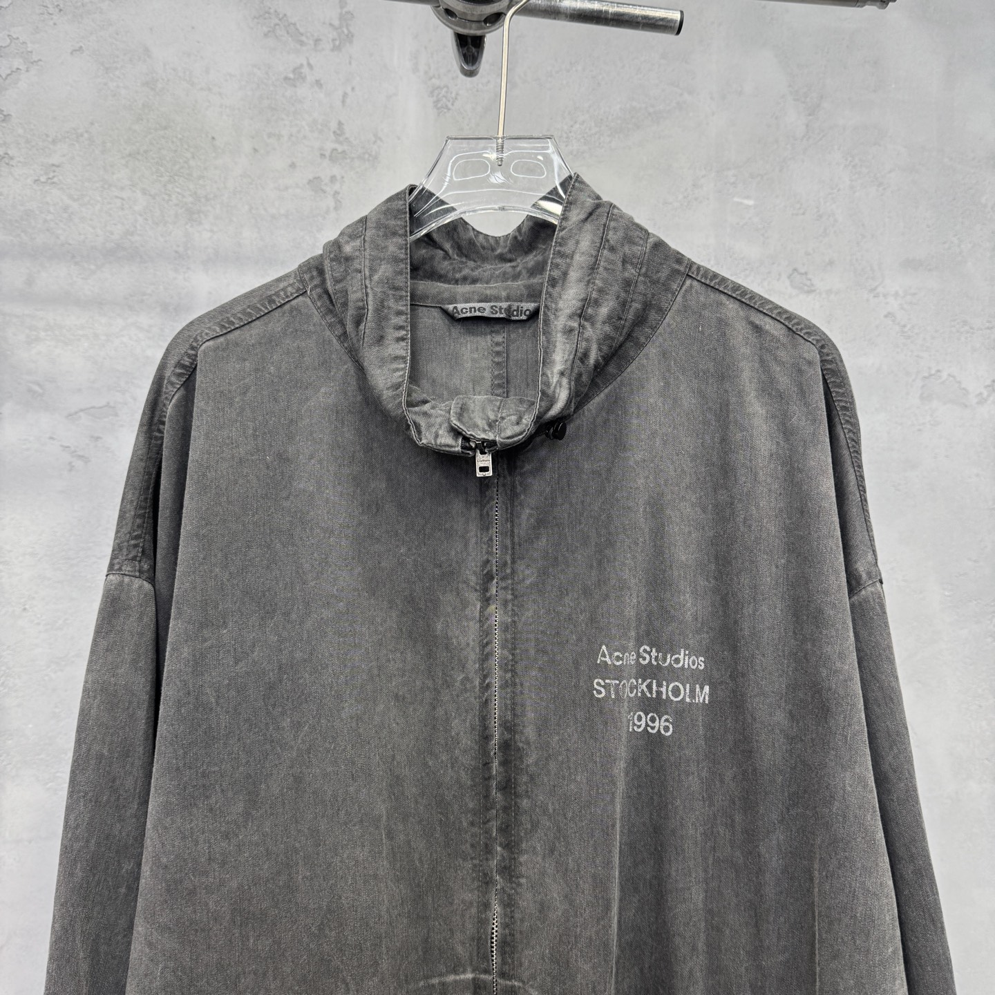 Acne ｜ 新款风衣夹克，成衣重洗水炒色工艺，经典印花标，休闲时尚，男女同款，尺码sml