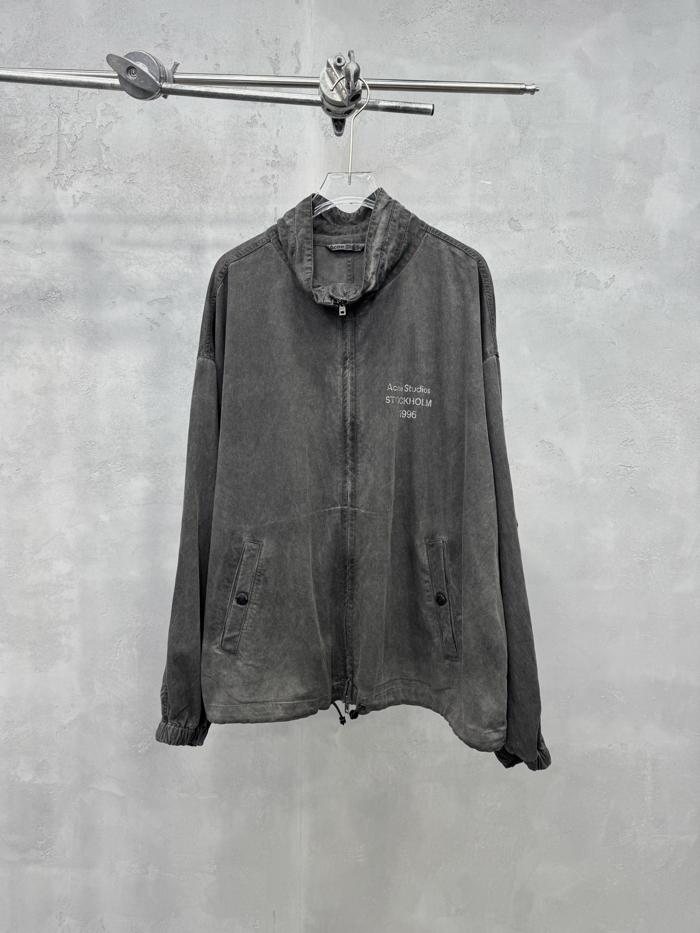 Acne ｜ 新款风衣夹克，成衣重洗水炒色工艺，经典印花标，休闲时尚，男女同款，尺码sml