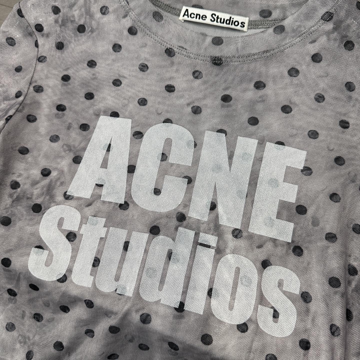 🌾Acne ｜ 新款短袖t，面料坯布印花炒色工艺，休闲时尚，尺码sml