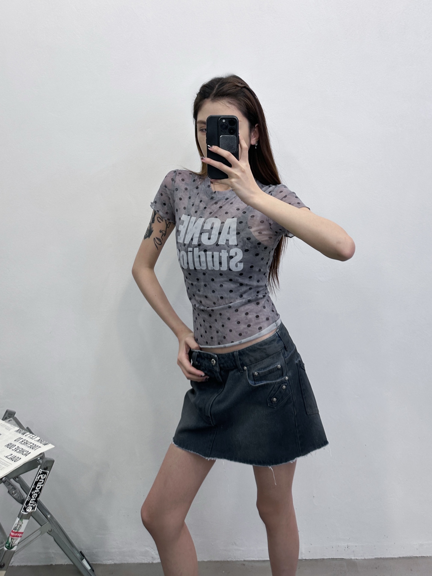 🌾Acne ｜ 新款短袖t，面料坯布印花炒色工艺，休闲时尚，尺码sml