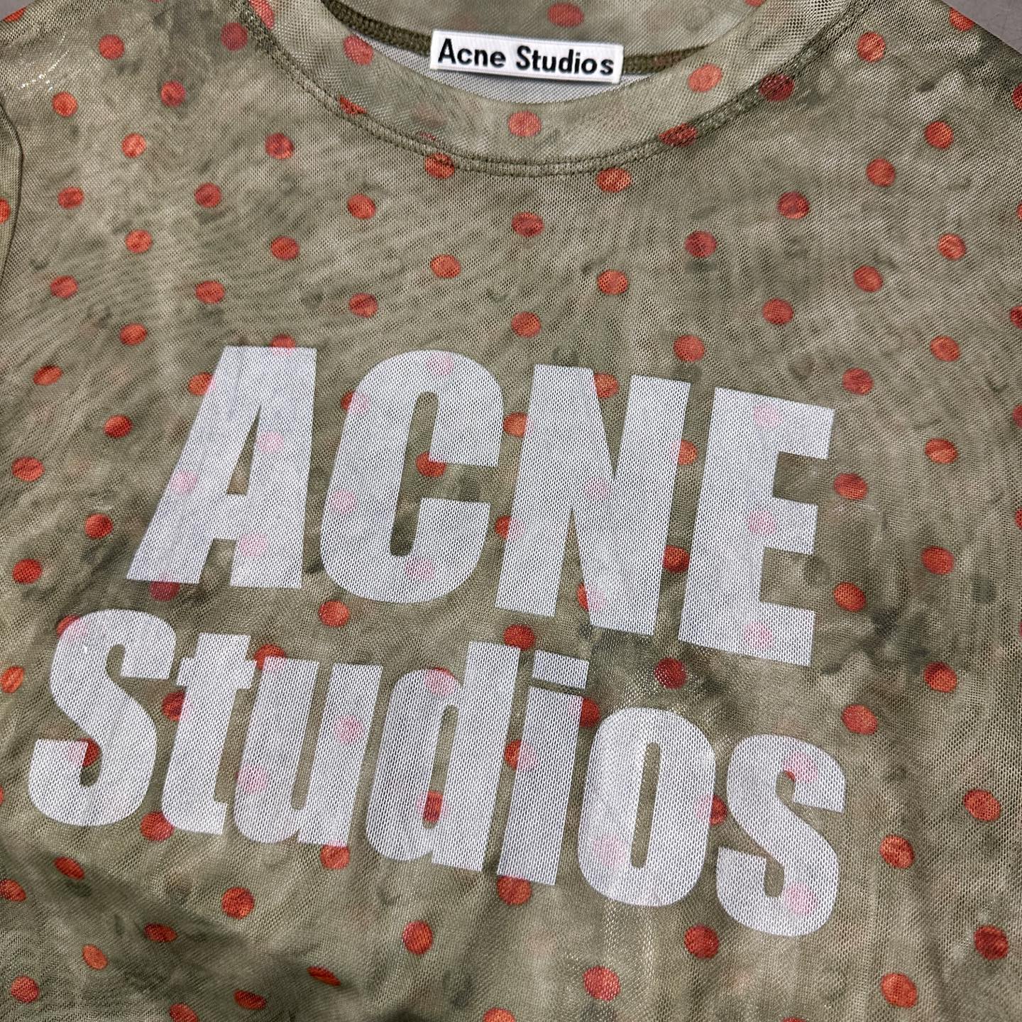 🌾Acne ｜ 新款短袖t，面料坯布印花炒色工艺，休闲时尚，尺码sml