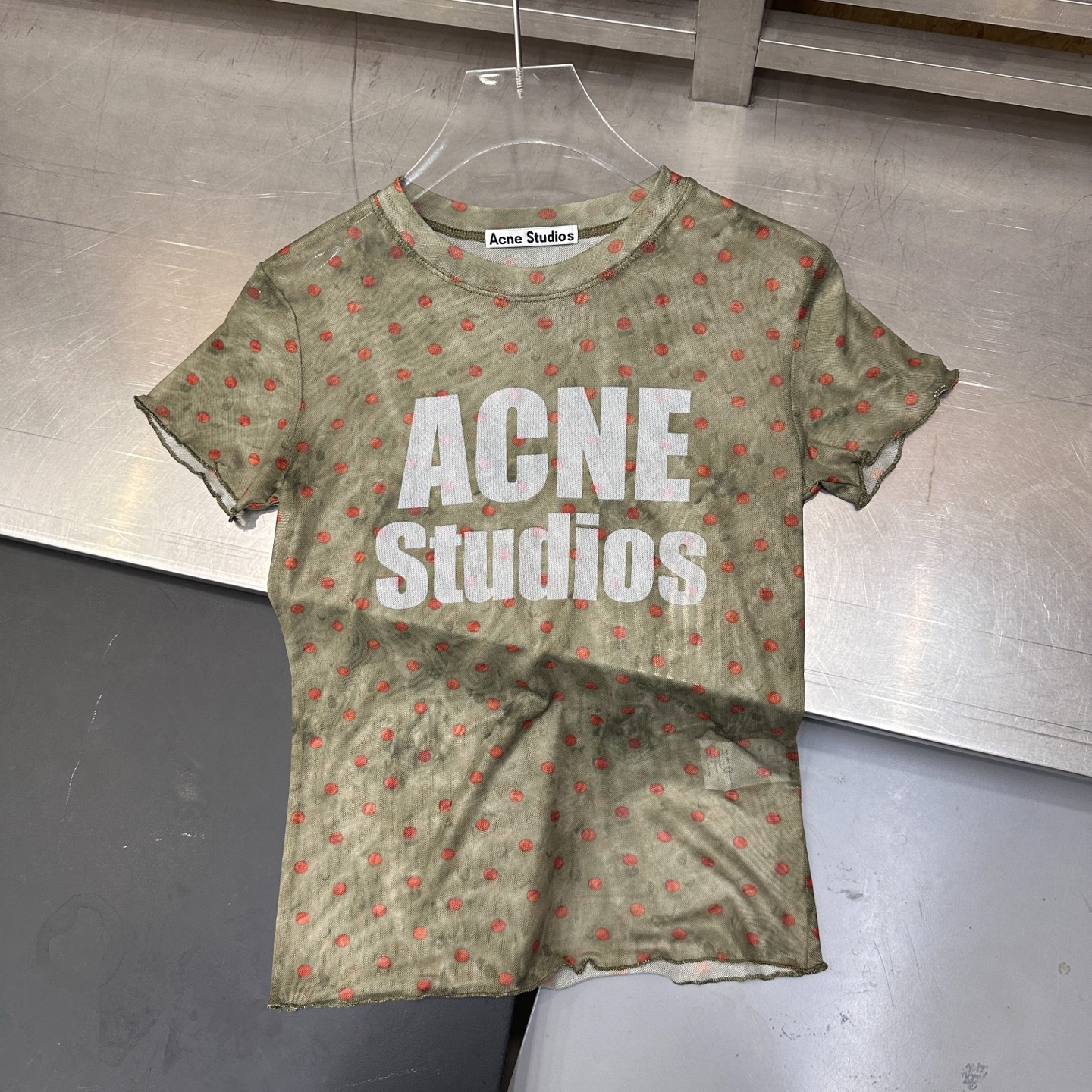 🌾Acne ｜ 新款短袖t，面料坯布印花炒色工艺，休闲时尚，尺码sml