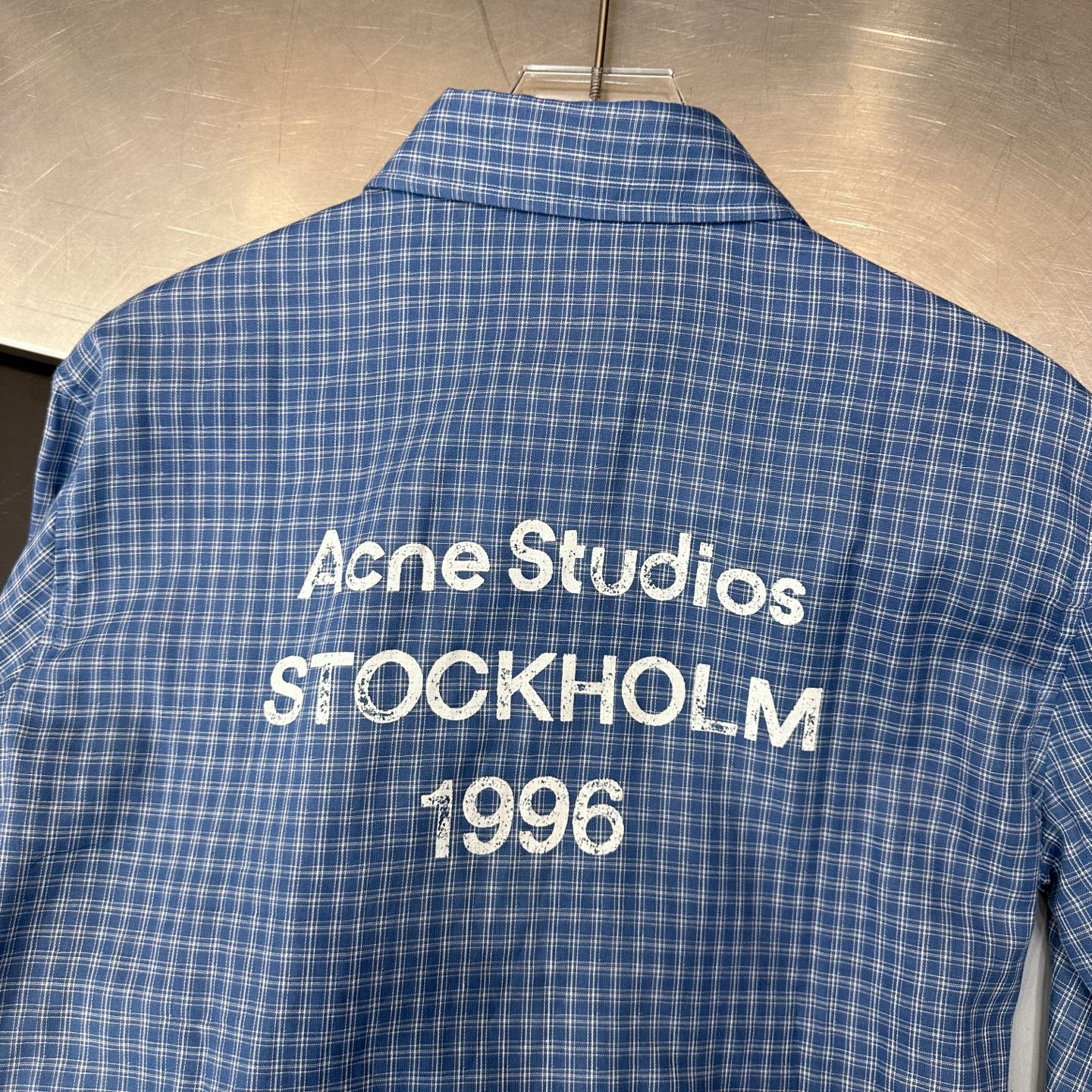 Acne ｜ 新款休闲衬衣，成衣洗水加前后印花工艺，全棉色织格纹面料，休闲时尚，尺码sml