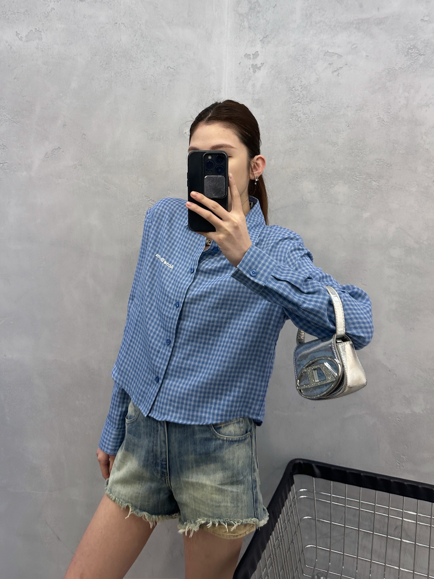 Acne ｜ 新款休闲衬衣，成衣洗水加前后印花工艺，全棉色织格纹面料，休闲时尚，尺码sml