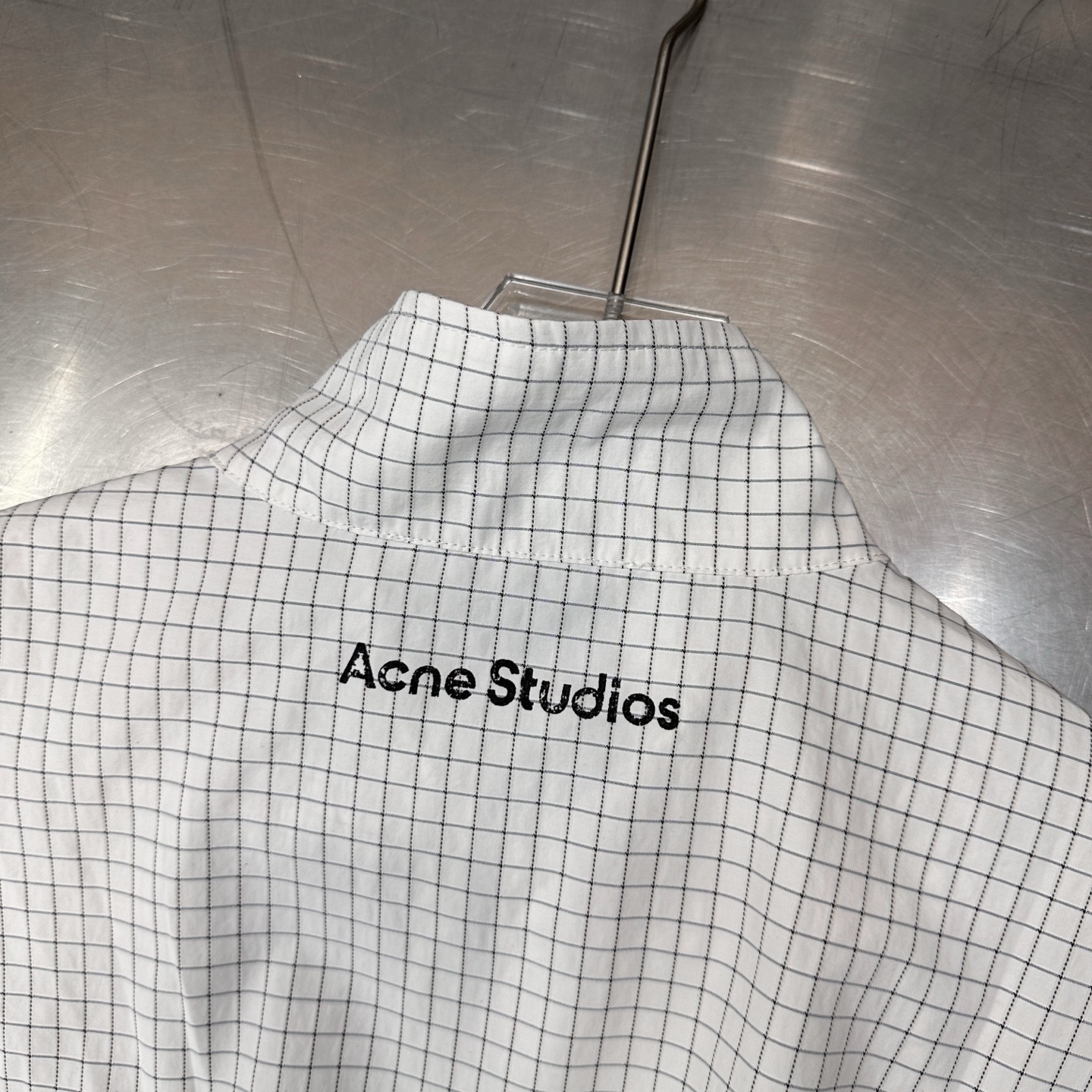 🌾Acne ｜ 新款风衣夹克，前后品牌经典印花标，面料洗水加软工艺，定织色织格纹面料，休闲时尚，尺码sm