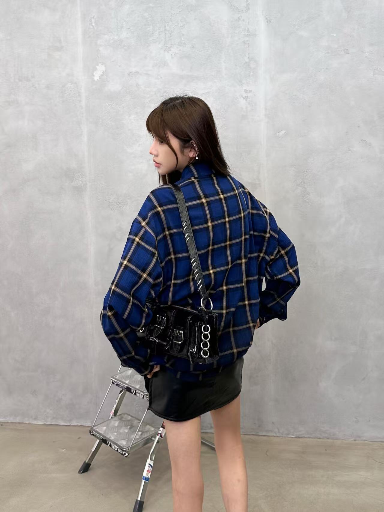 Acne ｜ 新款休闲衬衣，品牌经典刺绣标，成衣洗水喷色工艺，全棉色织格纹面料，男女同款，尺码sml