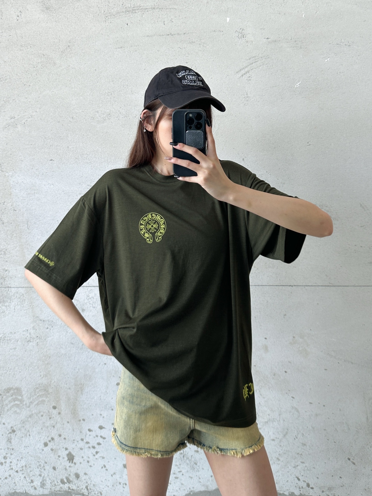 🌾克罗心 ｜ 新款短袖t，日本进口莱赛尔羊毛面料，高级时尚，全身四处印花工艺，男女同款，尺码sml