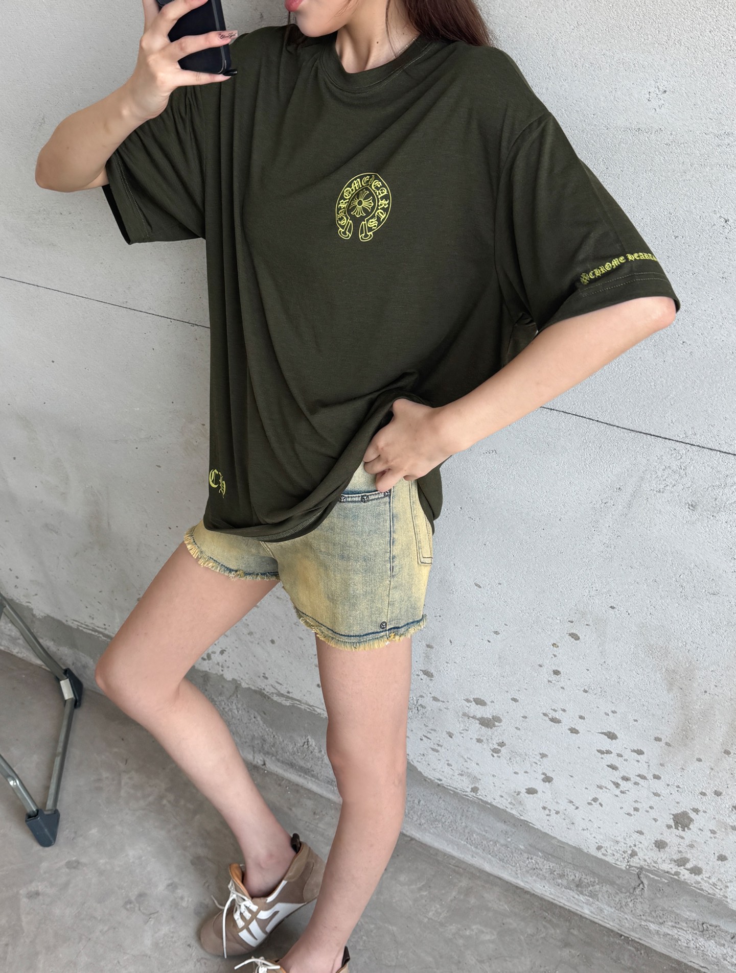 🌾克罗心 ｜ 新款短袖t，日本进口莱赛尔羊毛面料，高级时尚，全身四处印花工艺，男女同款，尺码sml