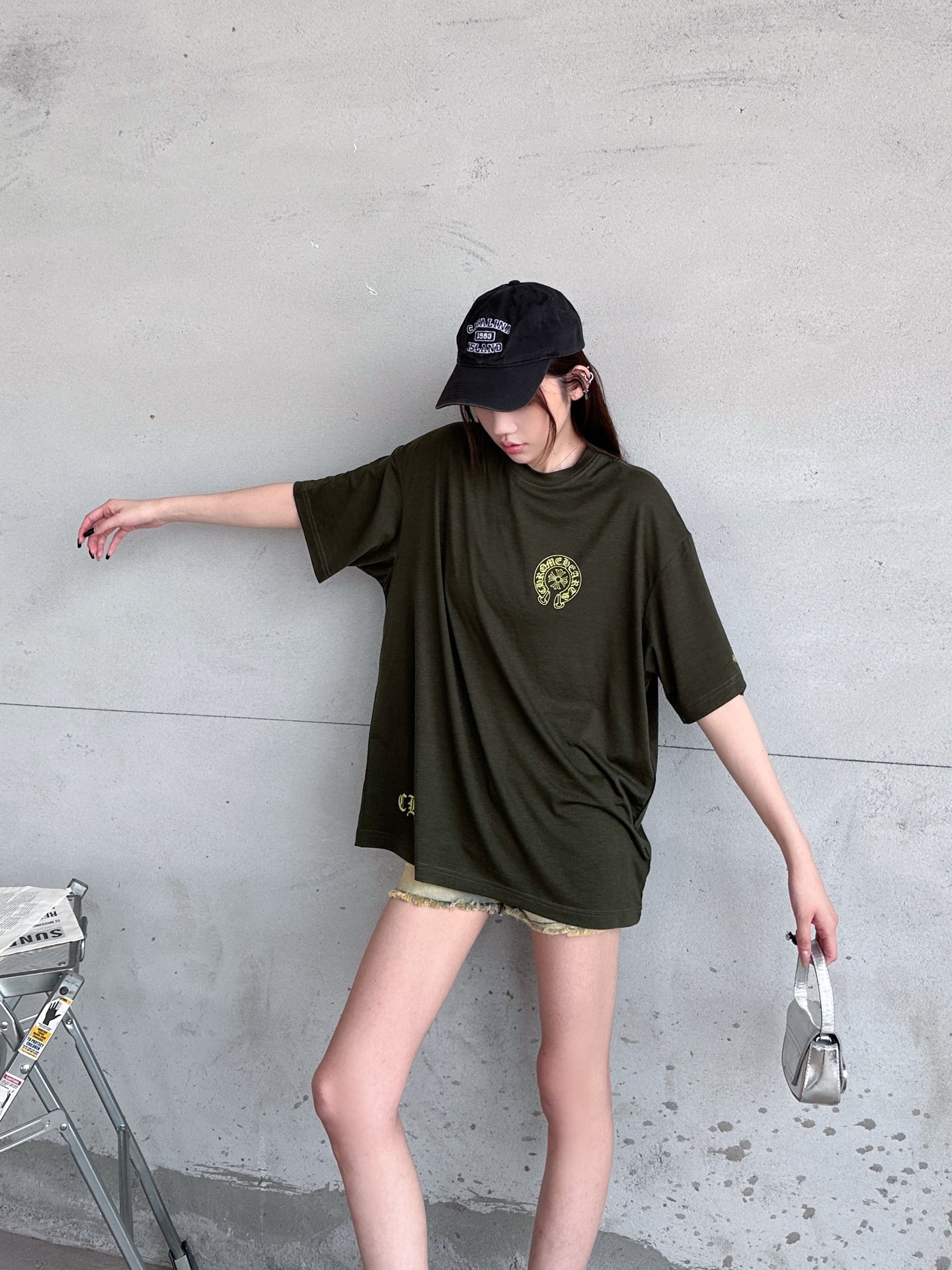 🌾克罗心 ｜ 新款短袖t，日本进口莱赛尔羊毛面料，高级时尚，全身四处印花工艺，男女同款，尺码sml