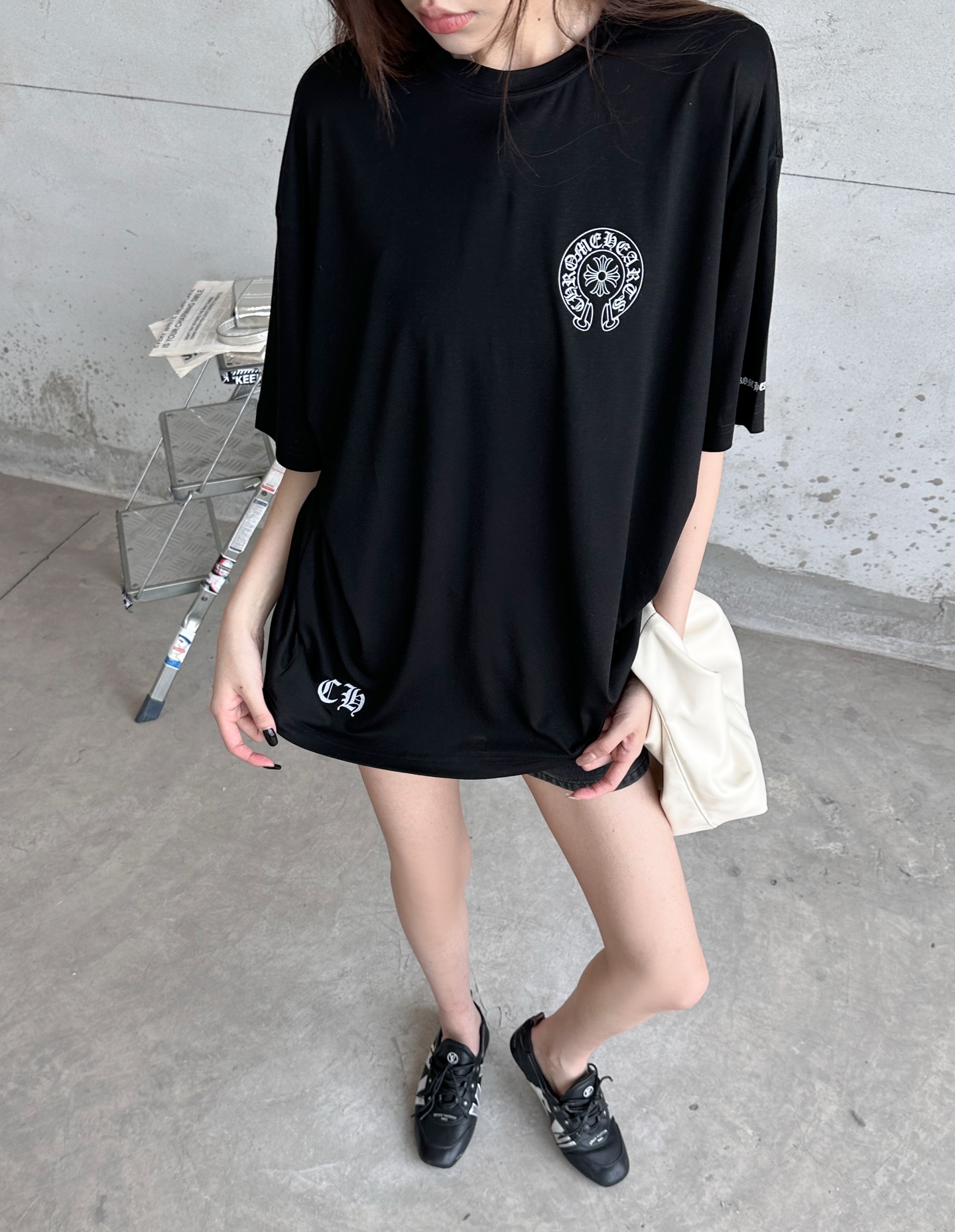 🌾克罗心 ｜ 新款短袖t，日本进口莱赛尔羊毛面料，高级时尚，全身四处印花工艺，男女同款，尺码sml