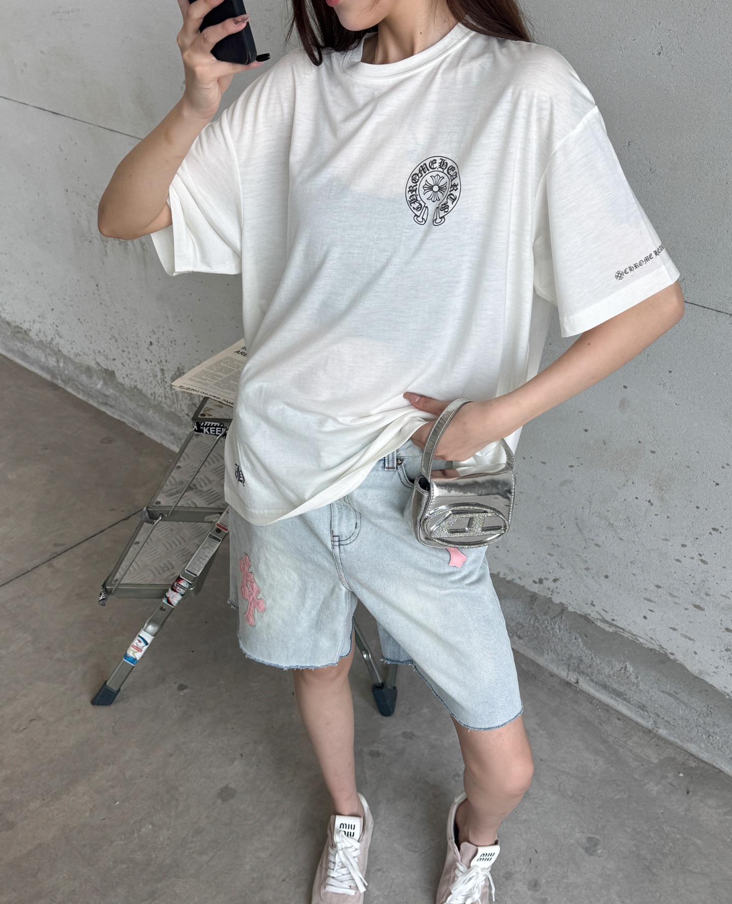 🌾克罗心 ｜ 新款短袖t，日本进口莱赛尔羊毛面料，高级时尚，全身四处印花工艺，男女同款，尺码sml