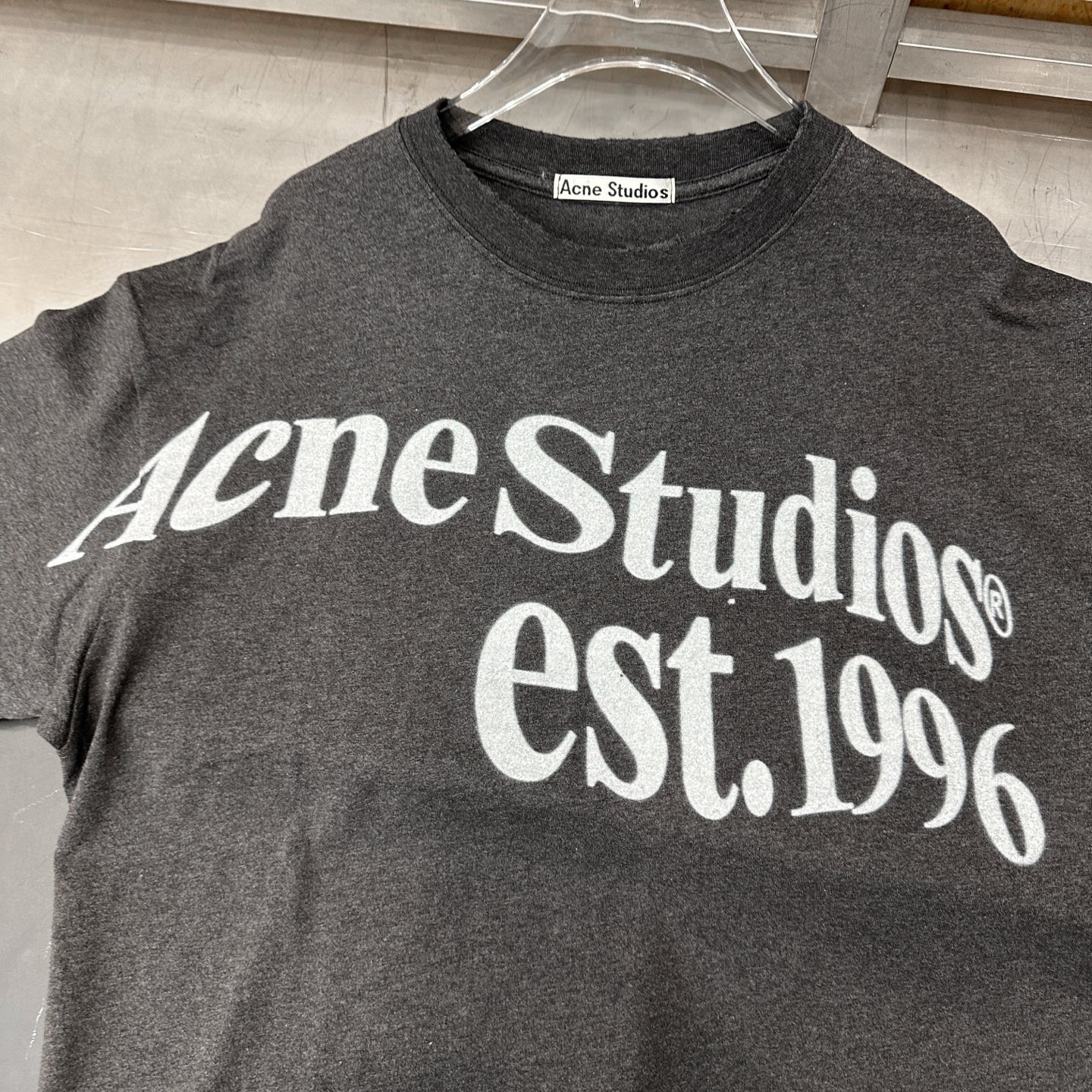 🌾Acne ｜ 新款短袖t，成衣洗水吊磨加成衣印花工艺，休闲时尚，男女同款，尺码sml
