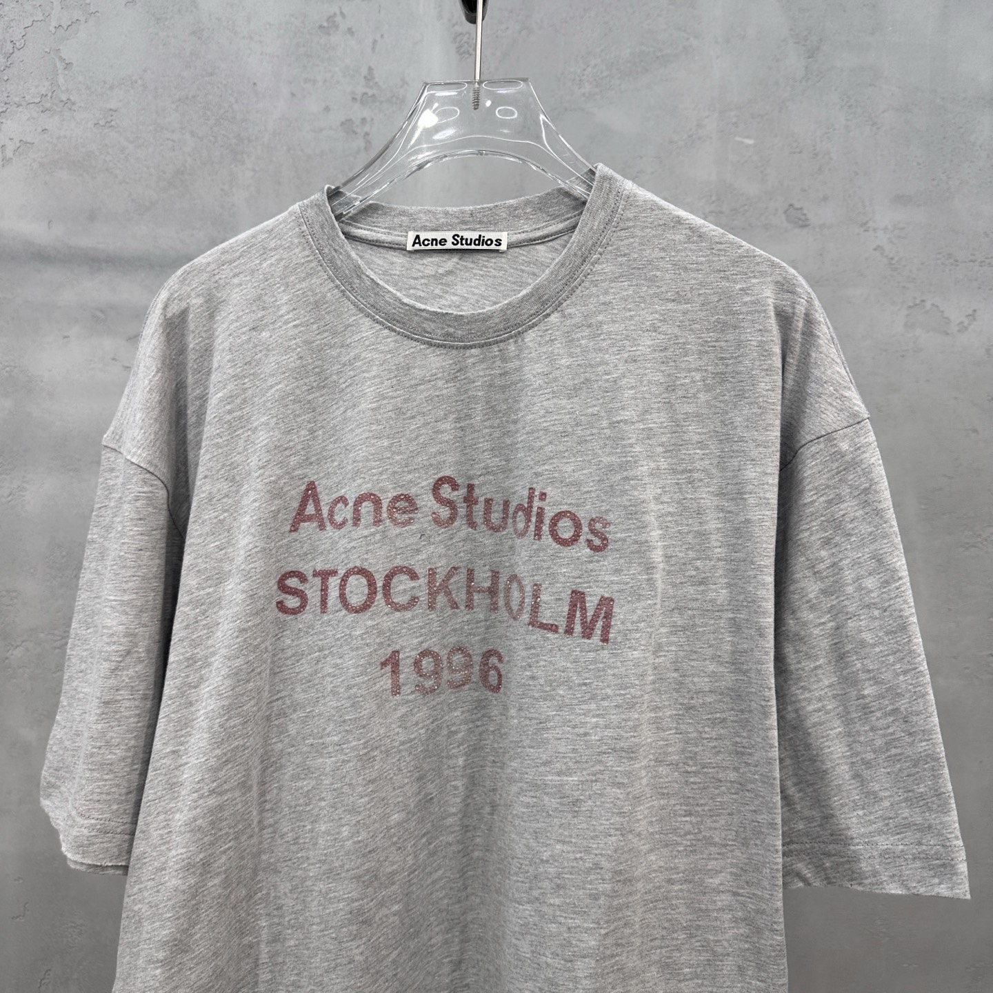 🌾Acne ｜ 新款短袖t，成衣洗水吊磨印花烫钻工艺，休闲时尚，尺码sml