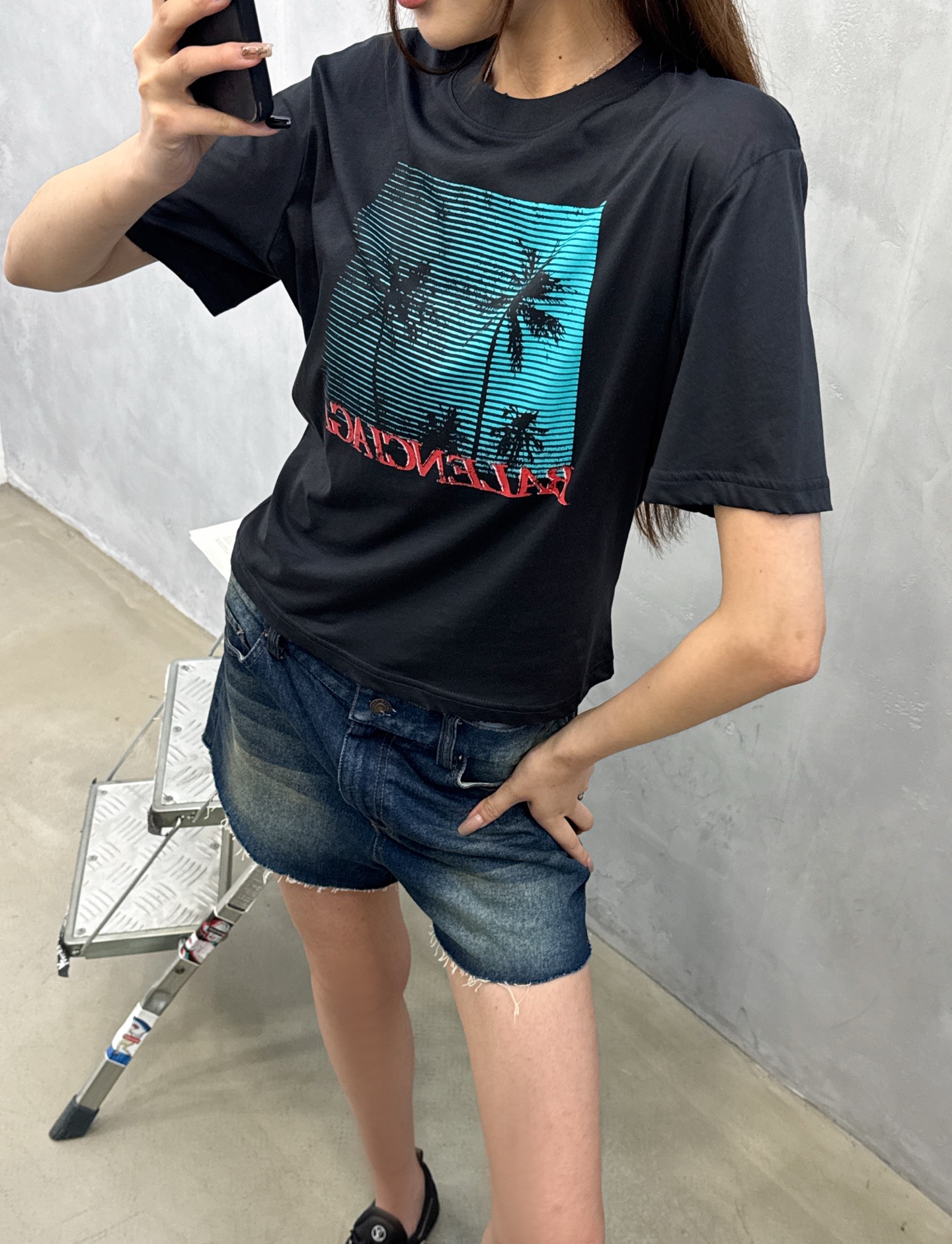 🌾巴黎 ｜ 新款短袖t，成衣洗水印花工艺，时尚特别版型，尺码sml