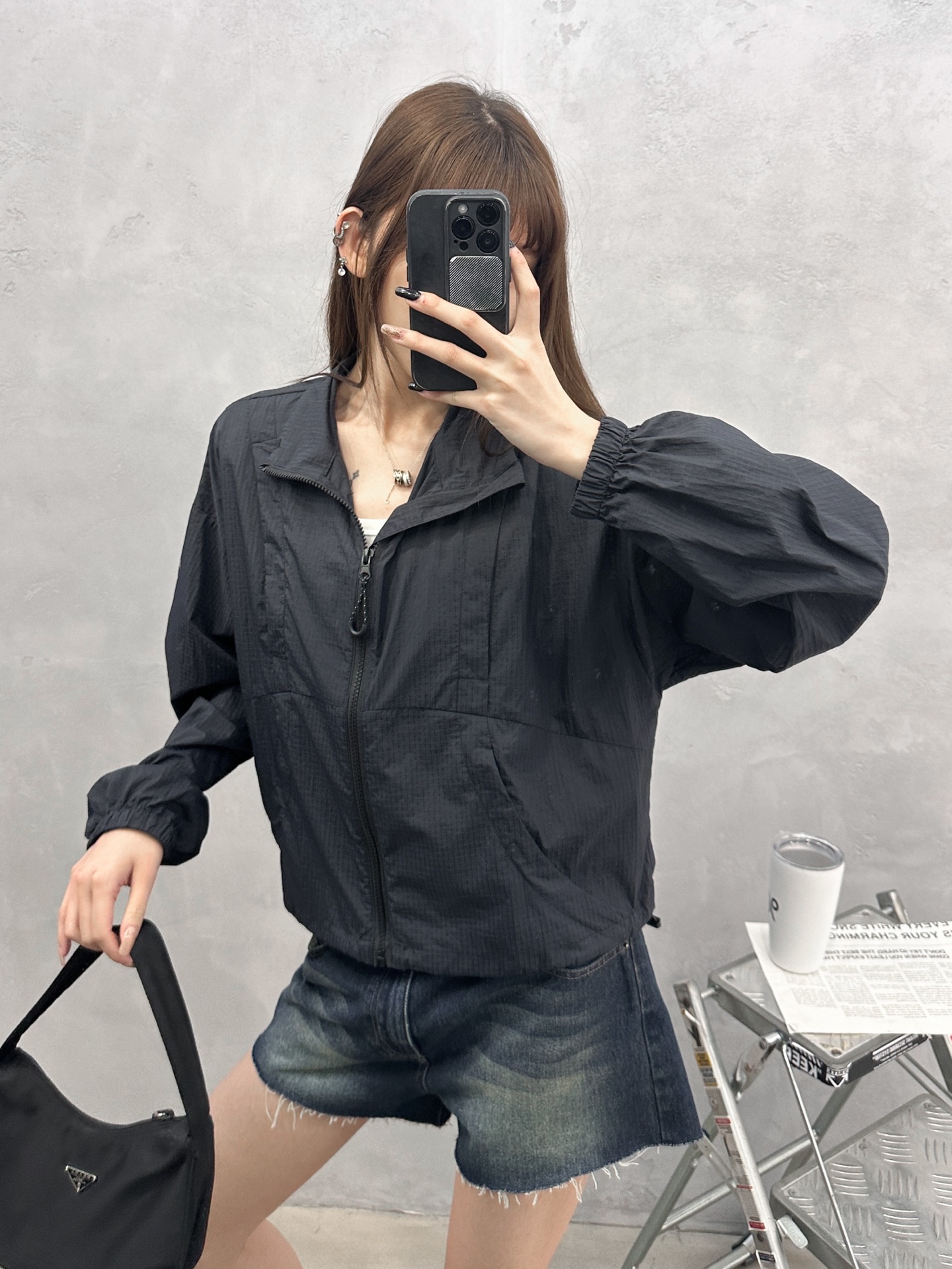 🌾 Acne ｜ 新款防晒衣，品牌经典印花标，特别结构经典版型，最新科技防晒面料，休闲时尚，尺码sml