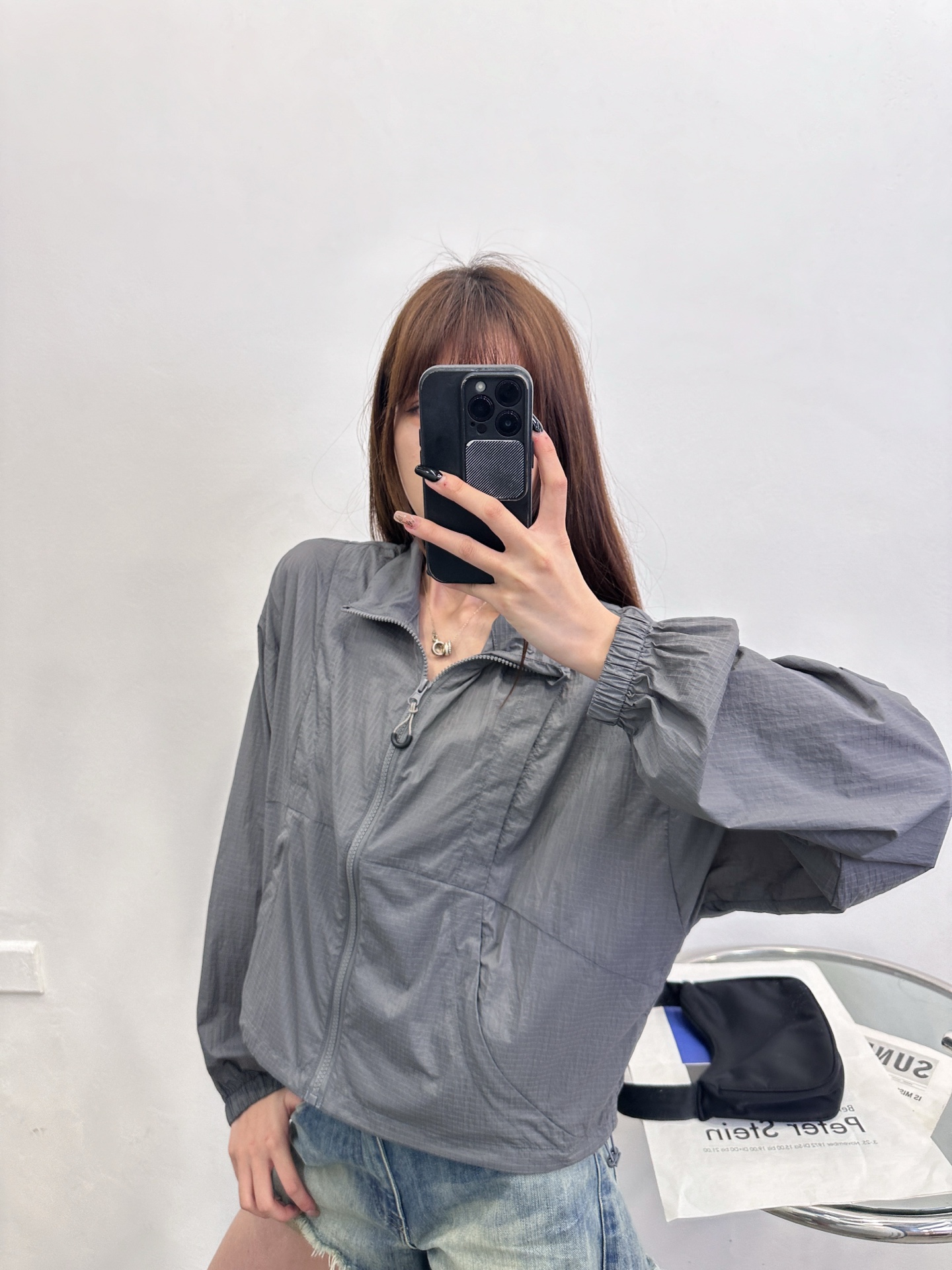 🌾 Acne ｜ 新款防晒衣，品牌经典印花标，特别结构经典版型，最新科技防晒面料，休闲时尚，尺码sml