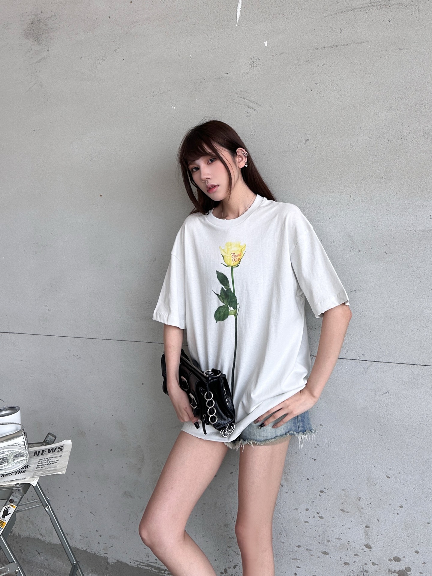 🌾Acne ｜ 新款短袖t，成衣洗水吊磨工艺加最新彩色印花，休闲时尚，尺码sml