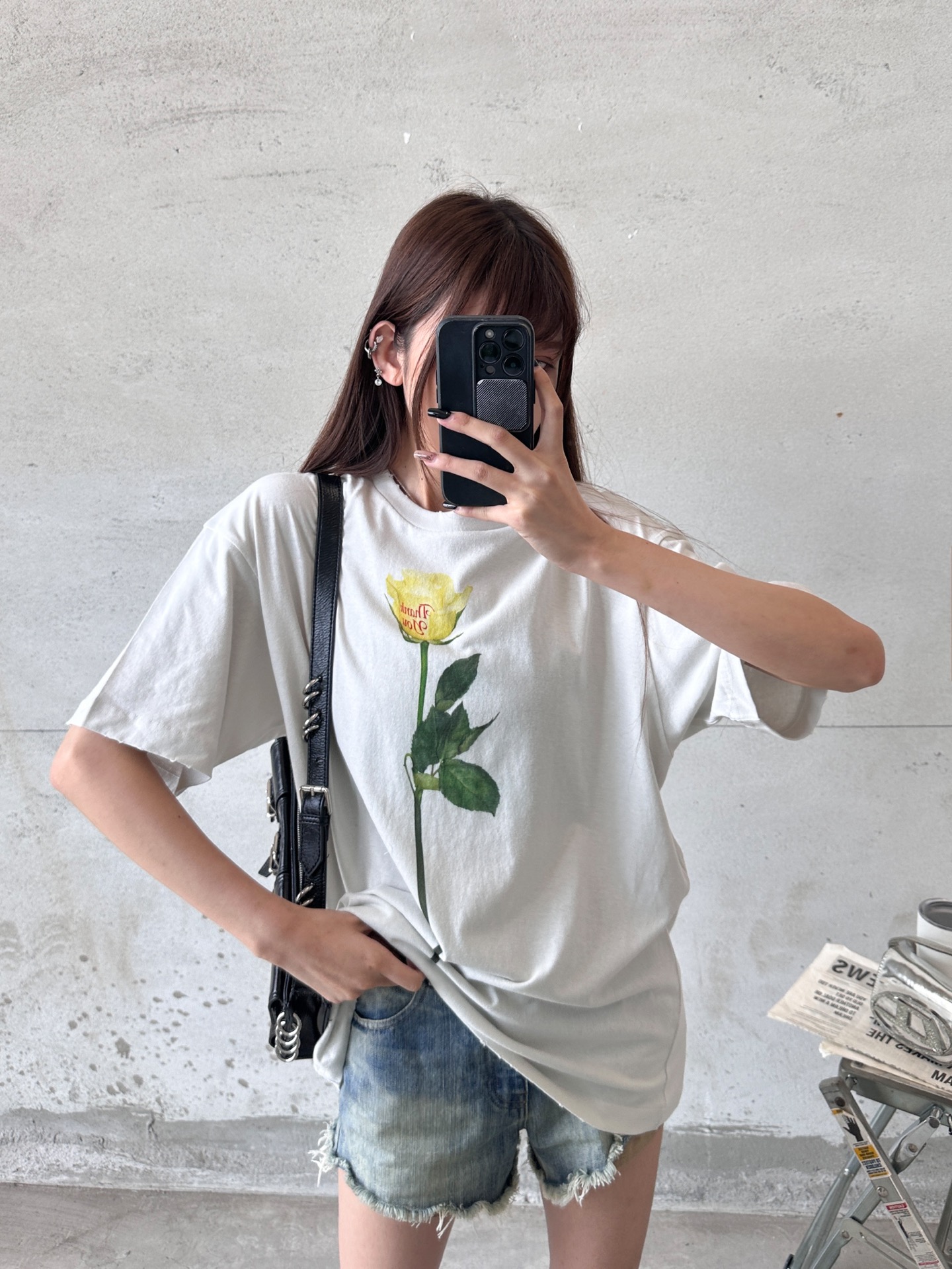 🌾Acne ｜ 新款短袖t，成衣洗水吊磨工艺加最新彩色印花，休闲时尚，尺码sml
