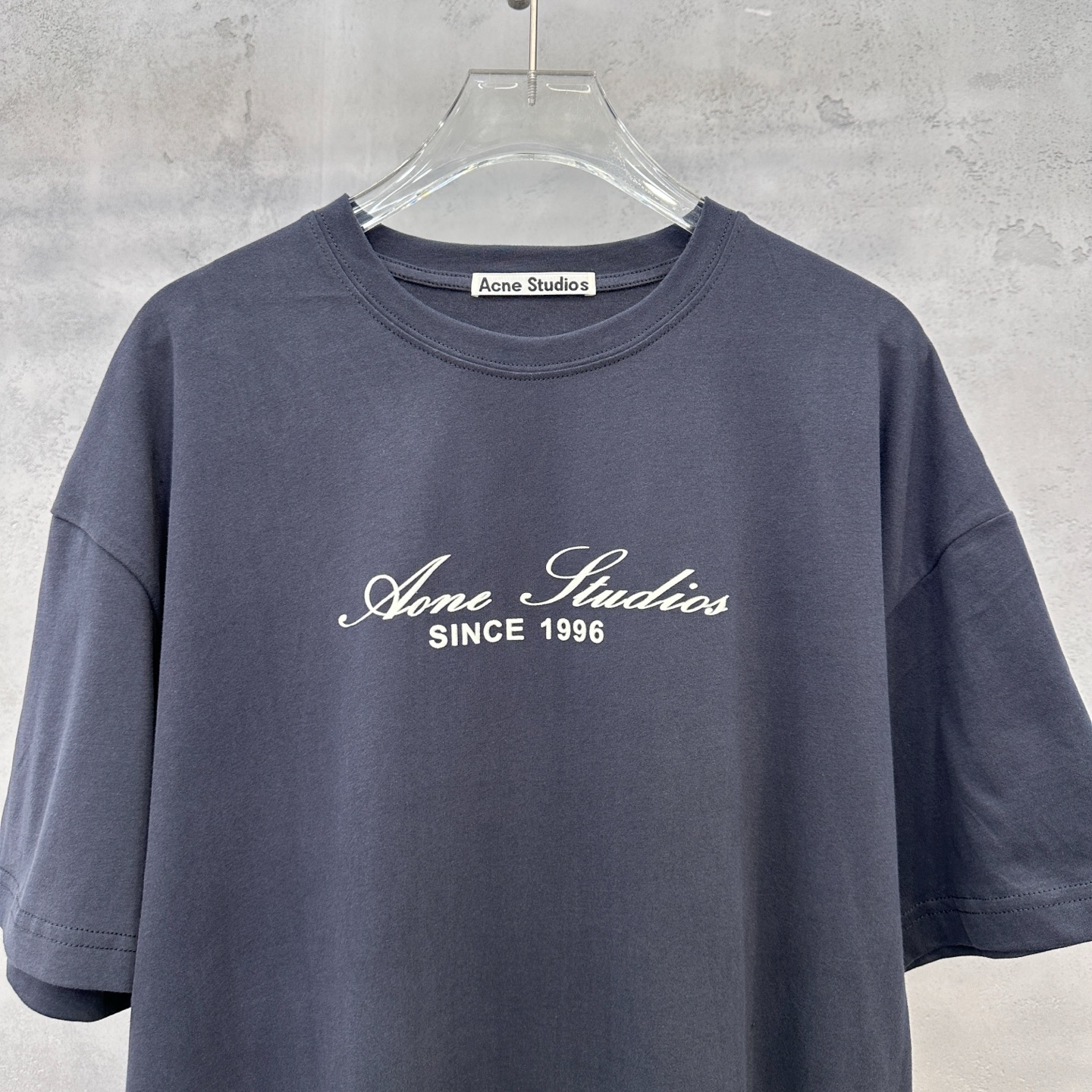 Acne ｜ 新款短袖t，成衣洗水加植绒印花工艺，男女同款，尺码sml