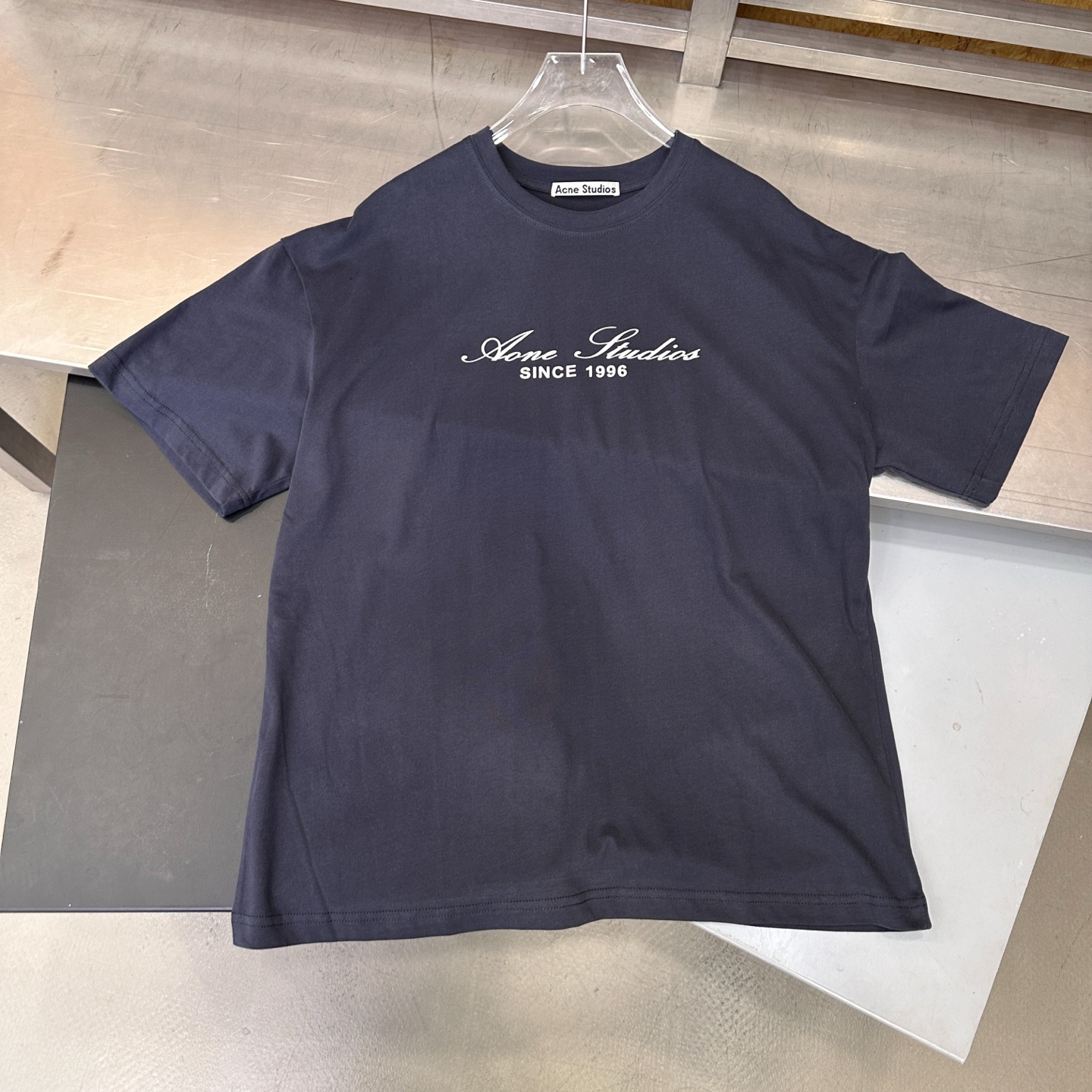 Acne ｜ 新款短袖t，成衣洗水加植绒印花工艺，男女同款，尺码sml