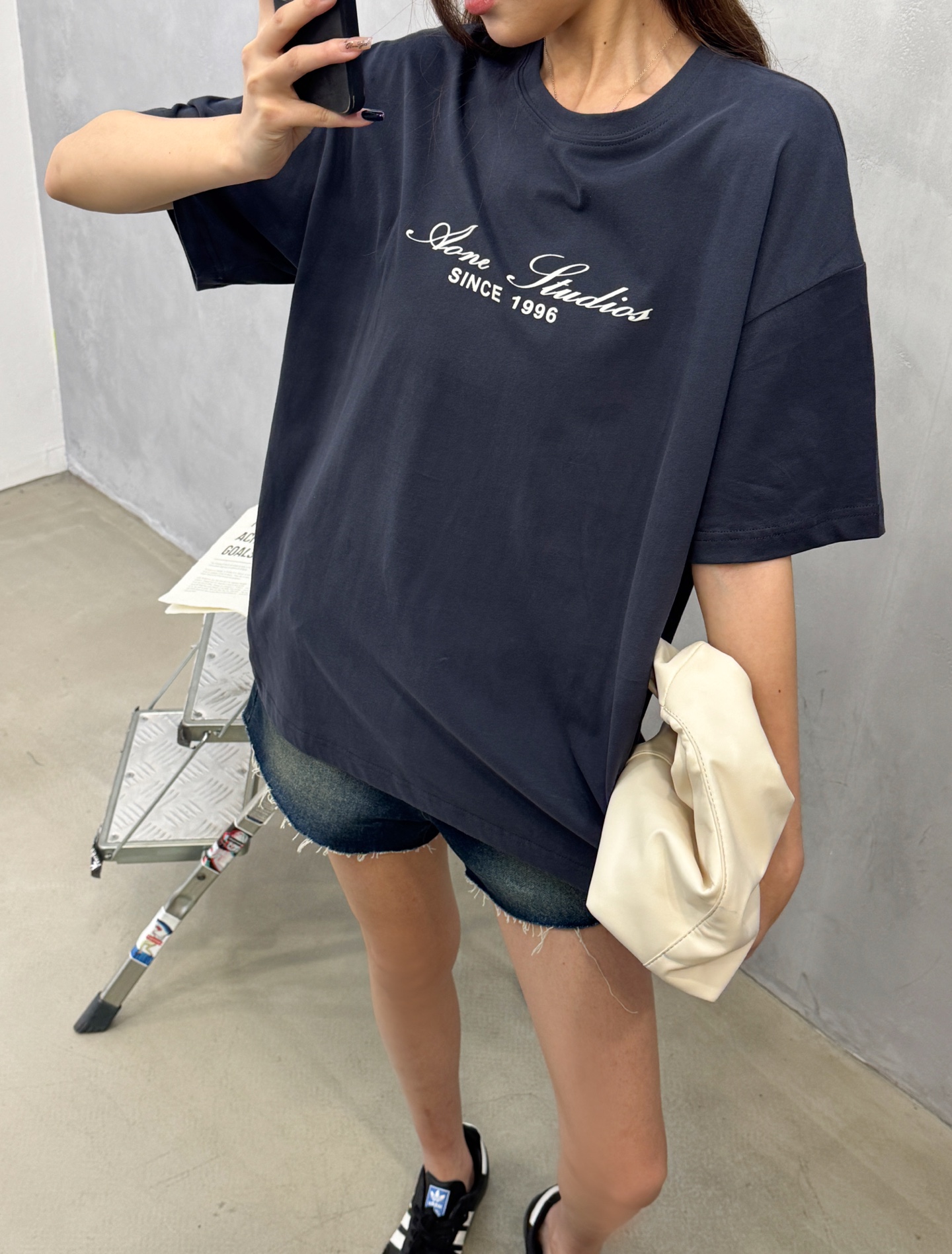 Acne ｜ 新款短袖t，成衣洗水加植绒印花工艺，男女同款，尺码sml