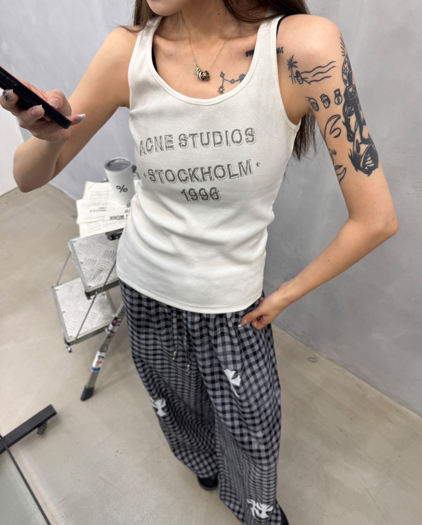 Acne ｜ 新款背心，成衣洗水喷色印花工艺，休闲时尚，尺码sml