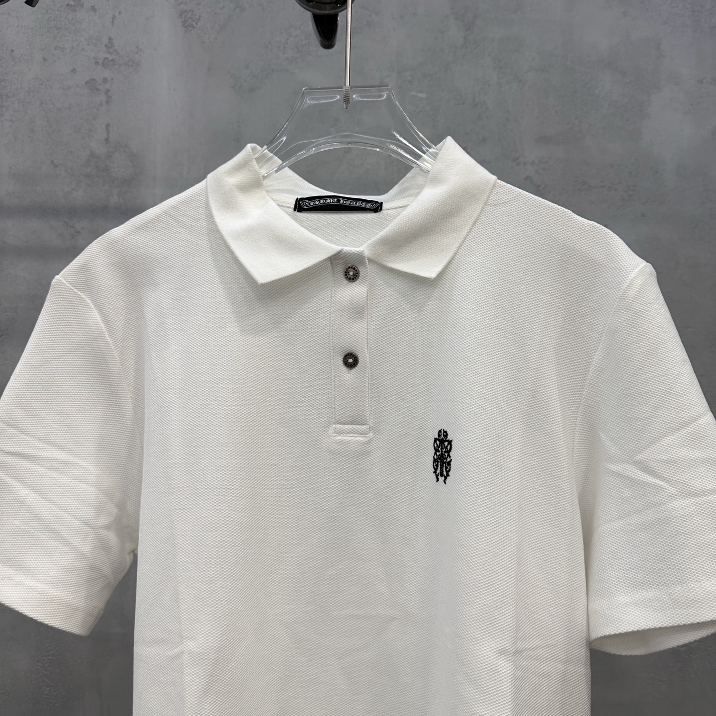 克罗心 ｜ 新款短袖polo，成衣洗水炒色工艺加前后品牌经典刺绣标，休闲时尚，尺码sml