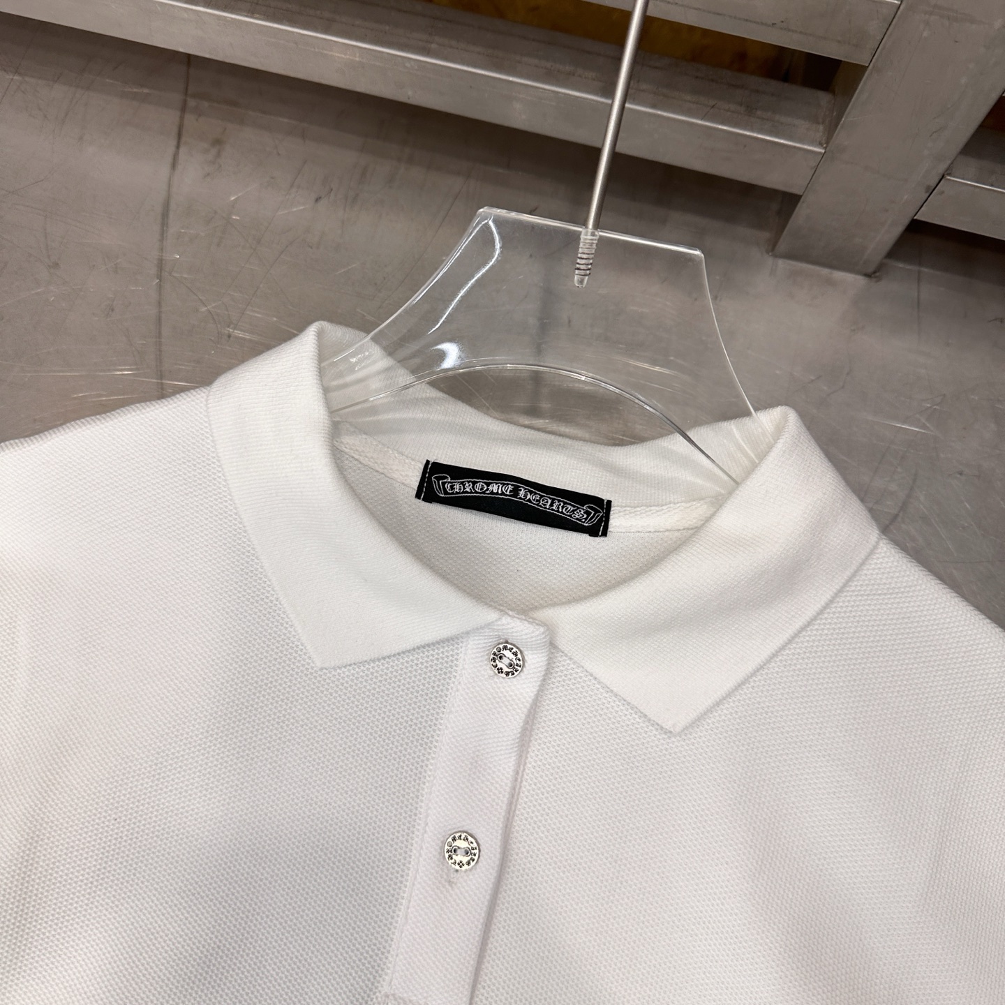 克罗心 ｜ 新款短袖polo，成衣洗水炒色工艺加前后品牌经典刺绣标，休闲时尚，尺码sml