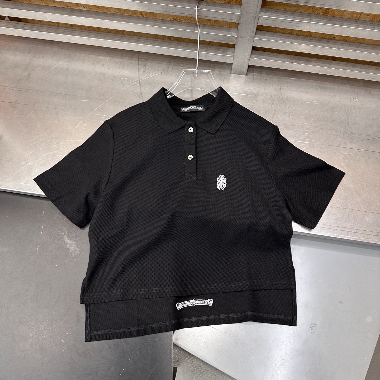 克罗心 ｜ 新款短袖polo，成衣洗水炒色工艺加前后品牌经典刺绣标，休闲时尚，尺码sml