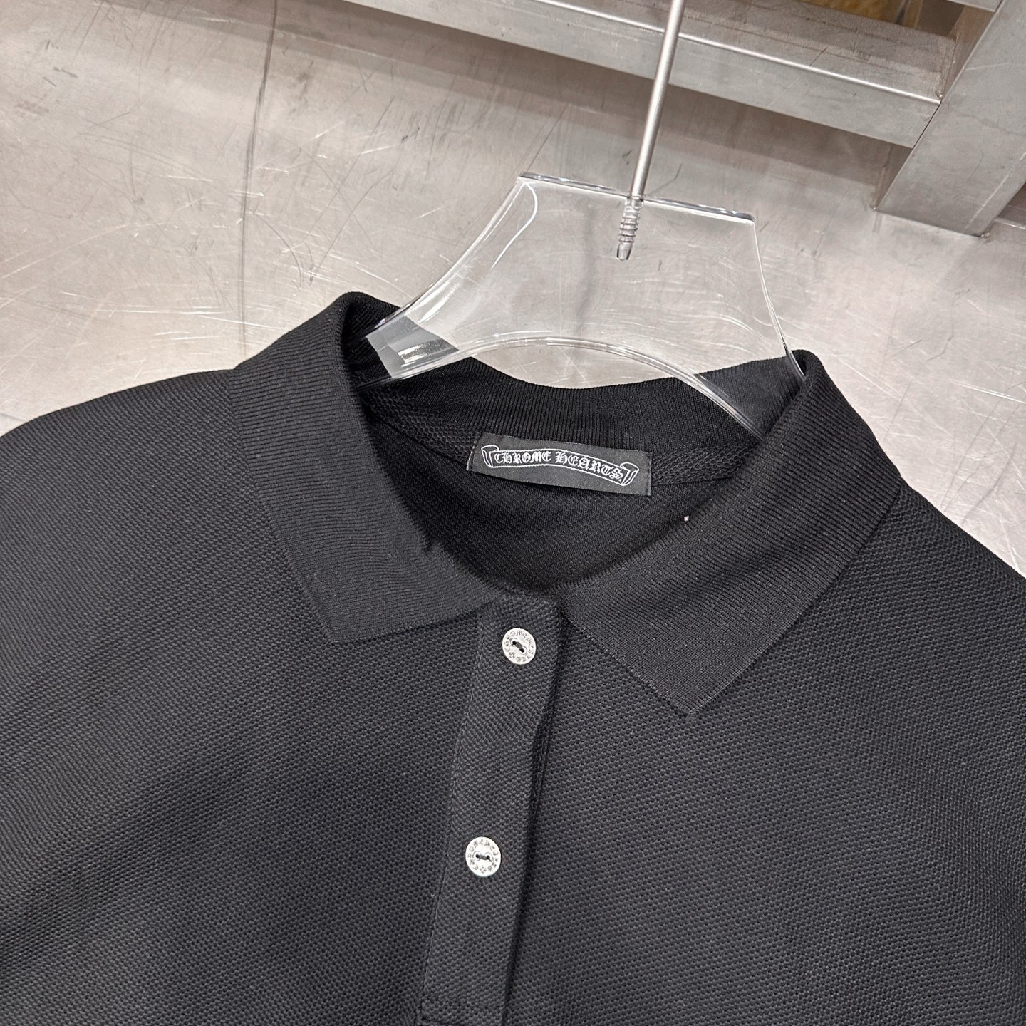 克罗心 ｜ 新款短袖polo，成衣洗水炒色工艺加前后品牌经典刺绣标，休闲时尚，尺码sml