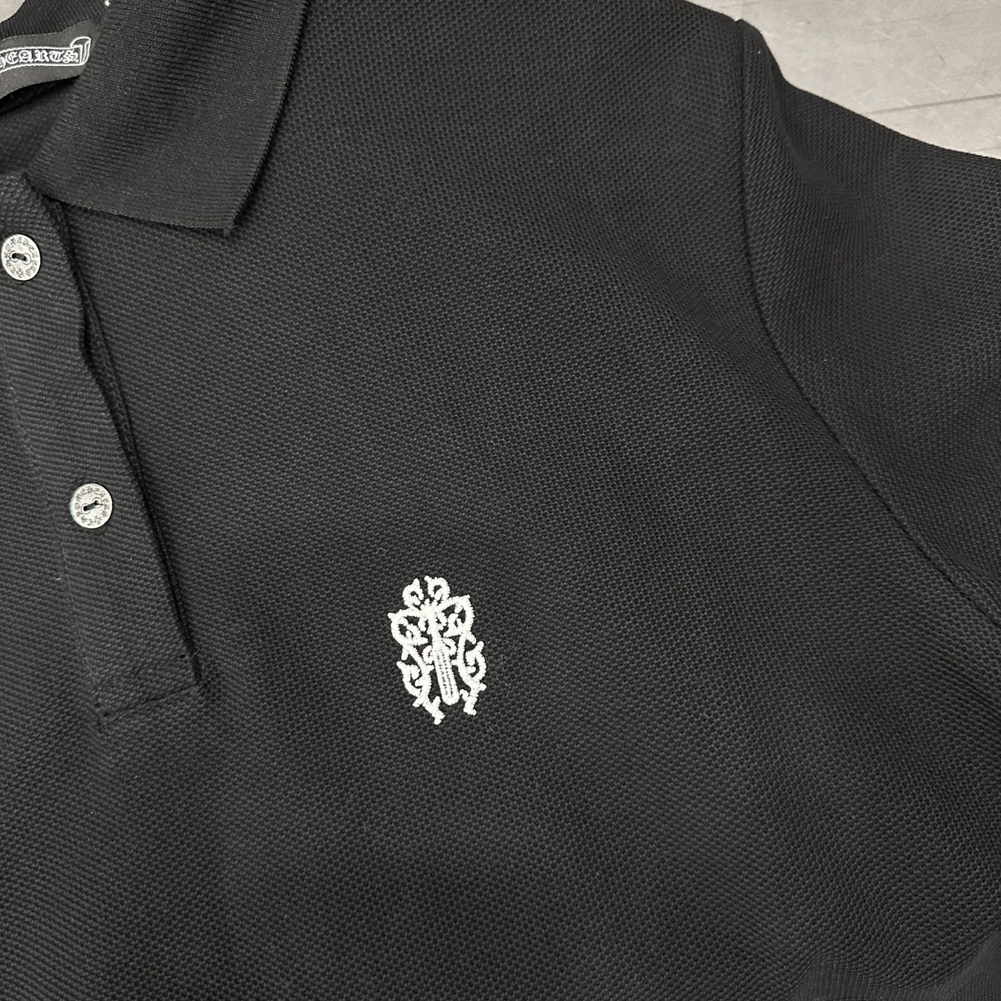 克罗心 ｜ 新款短袖polo，成衣洗水炒色工艺加前后品牌经典刺绣标，休闲时尚，尺码sml