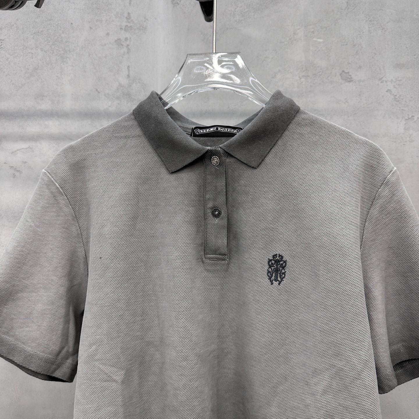 克罗心 ｜ 新款短袖polo，成衣洗水炒色工艺加前后品牌经典刺绣标，休闲时尚，尺码sml