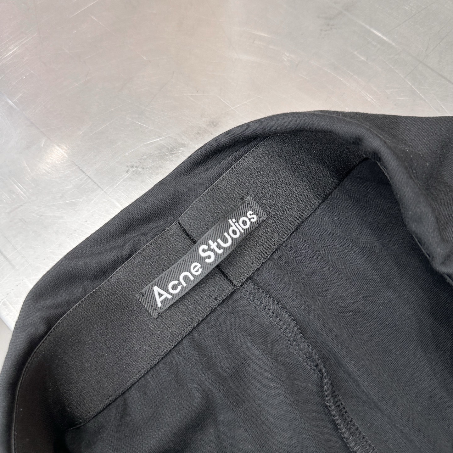 Acne ｜ 新款休闲裤，进口莫代尔混纺特殊面料，亲肤感超强，蕾丝拼接假两件款式，休闲时尚，尺码sml