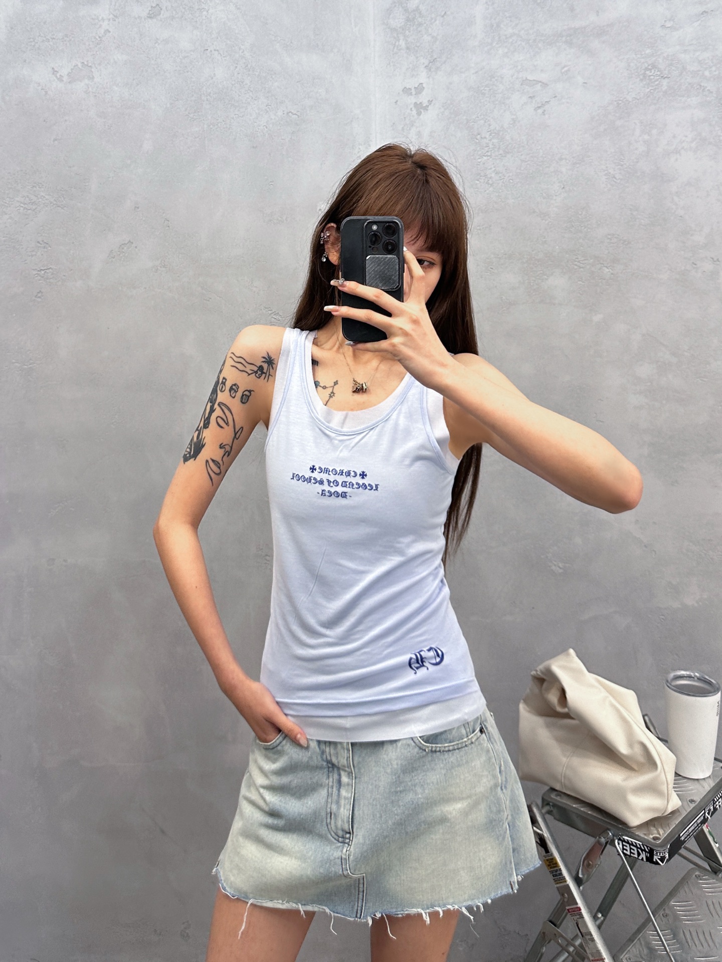 克罗心 ｜ 新款休闲背心，前后品牌字母印花工艺，进口莱赛尔面料亲肤感超强，时尚假两件款式，休闲百搭，尺码