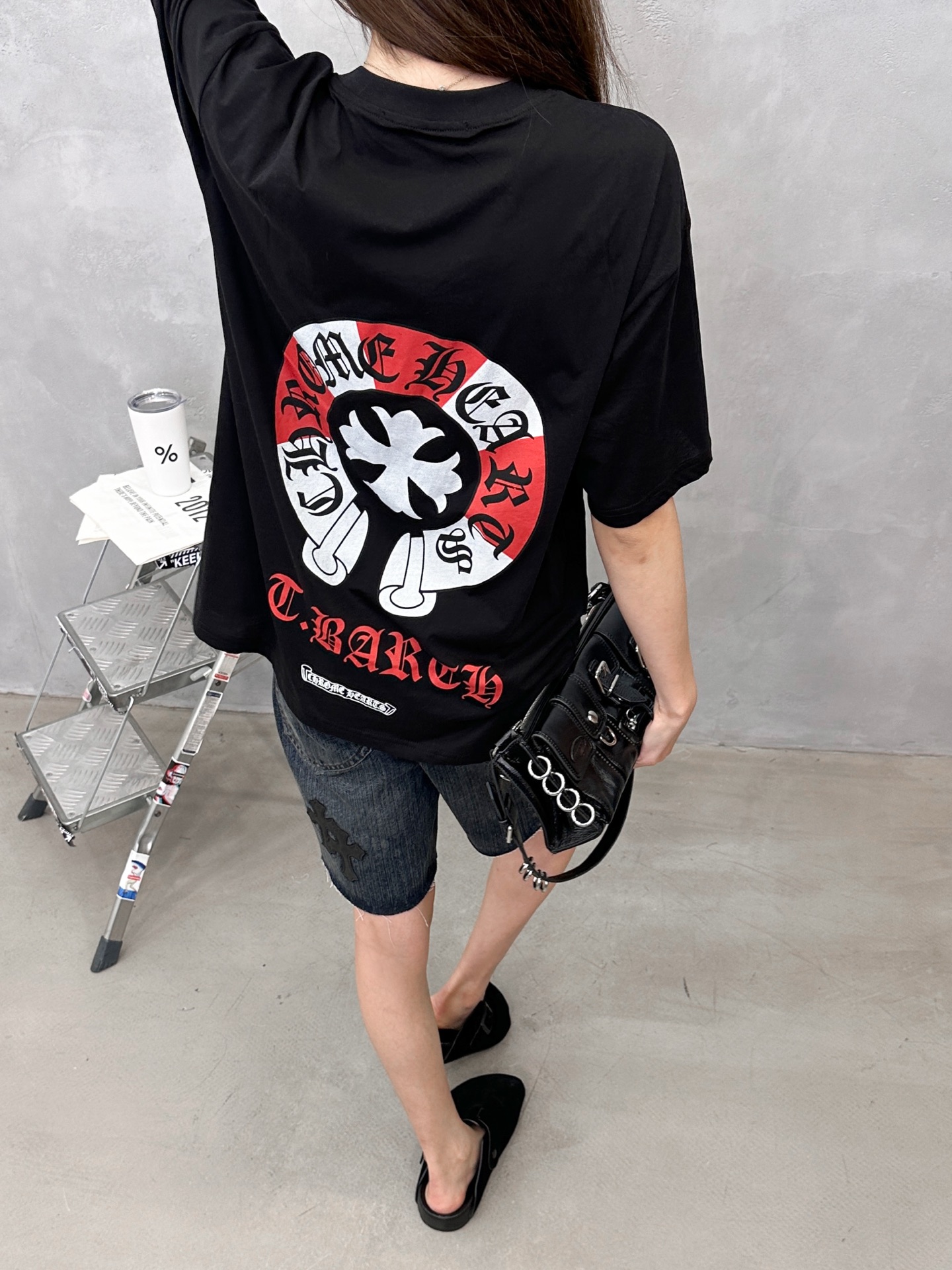 克罗心 ｜ 新款短袖t，成衣洗水加彩色印花工艺，休闲时尚，男女同款，尺码sml