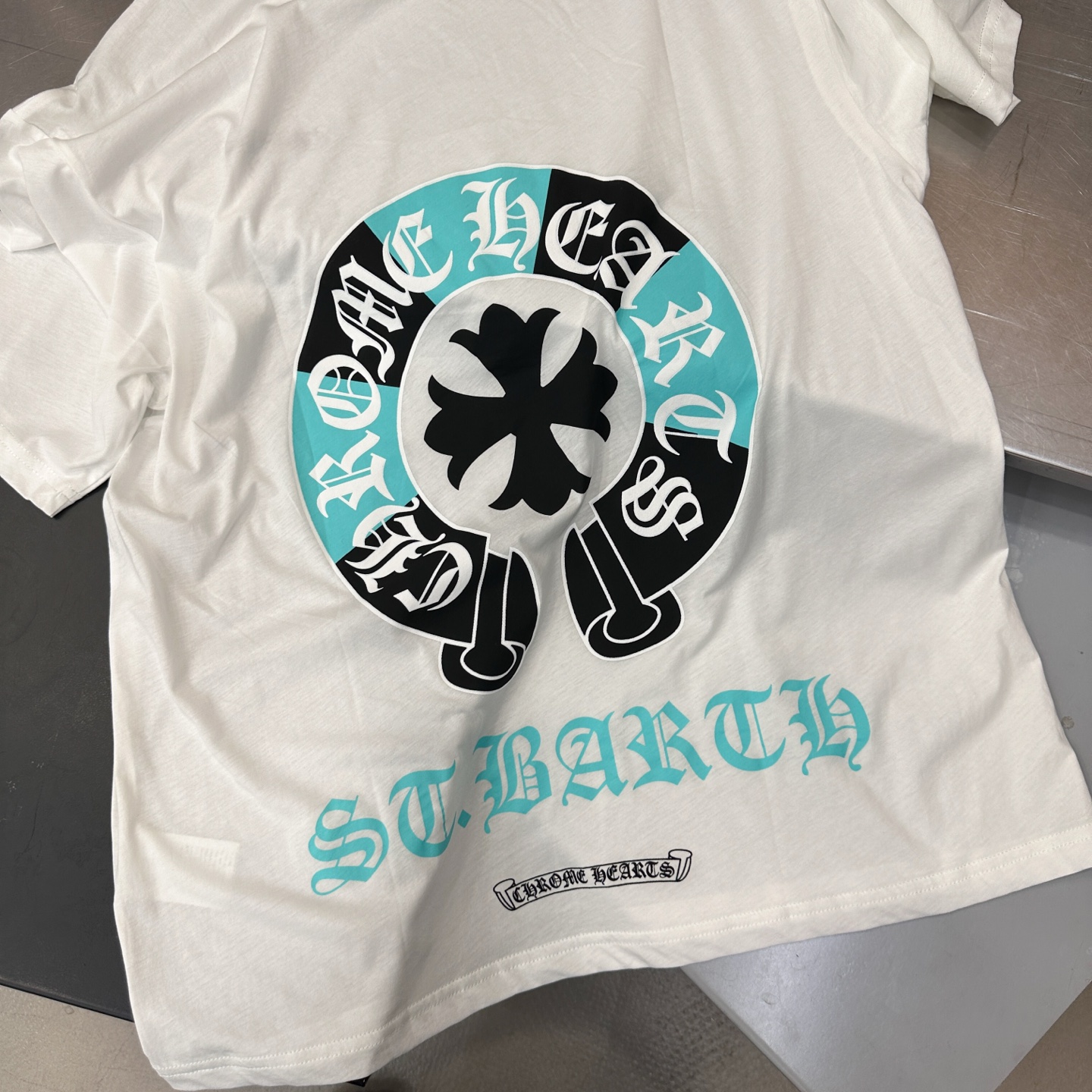 克罗心 ｜ 新款短袖t，成衣洗水加彩色印花工艺，休闲时尚，男女同款，尺码sml