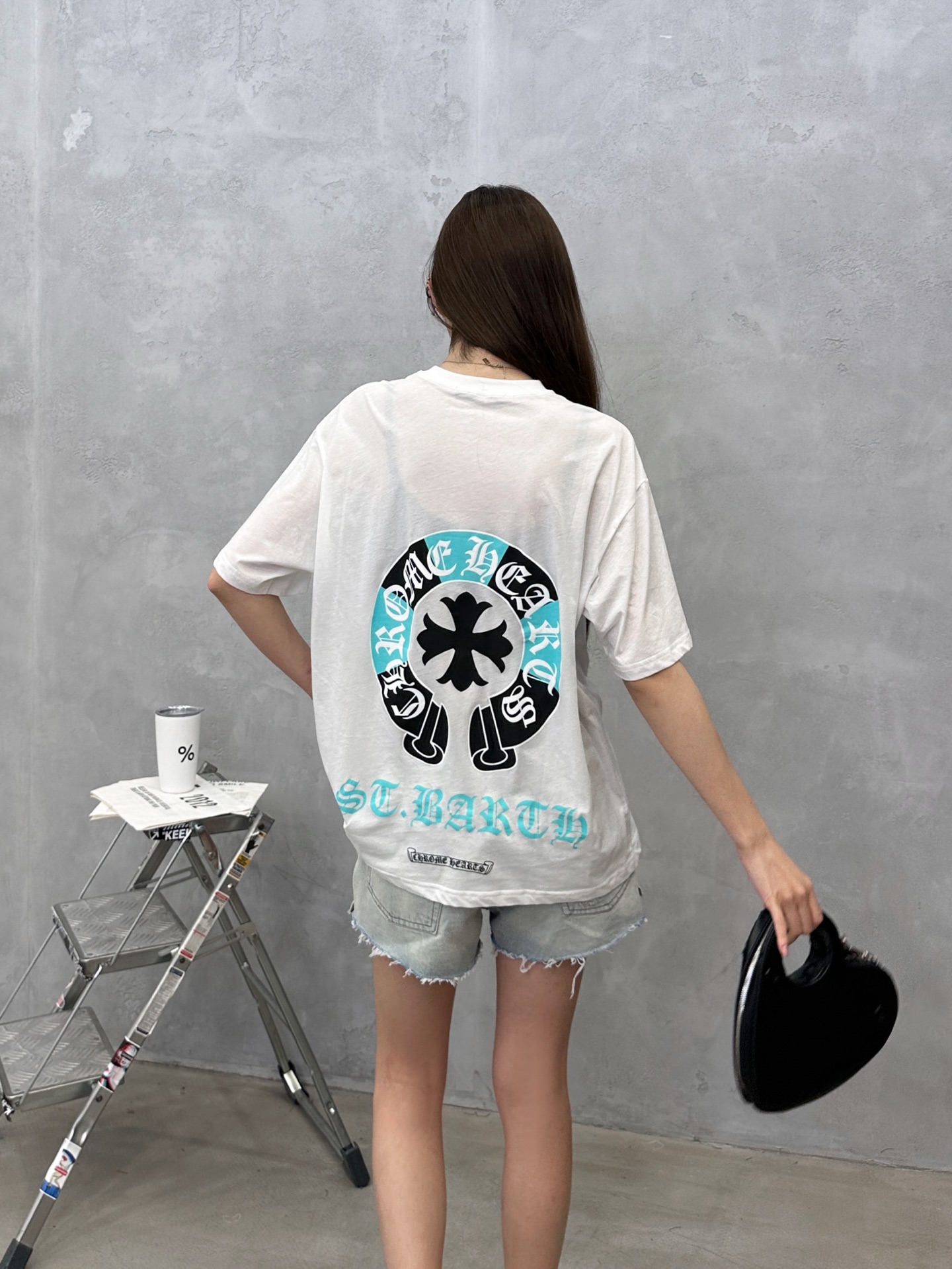 克罗心 ｜ 新款短袖t，成衣洗水加彩色印花工艺，休闲时尚，男女同款，尺码sml