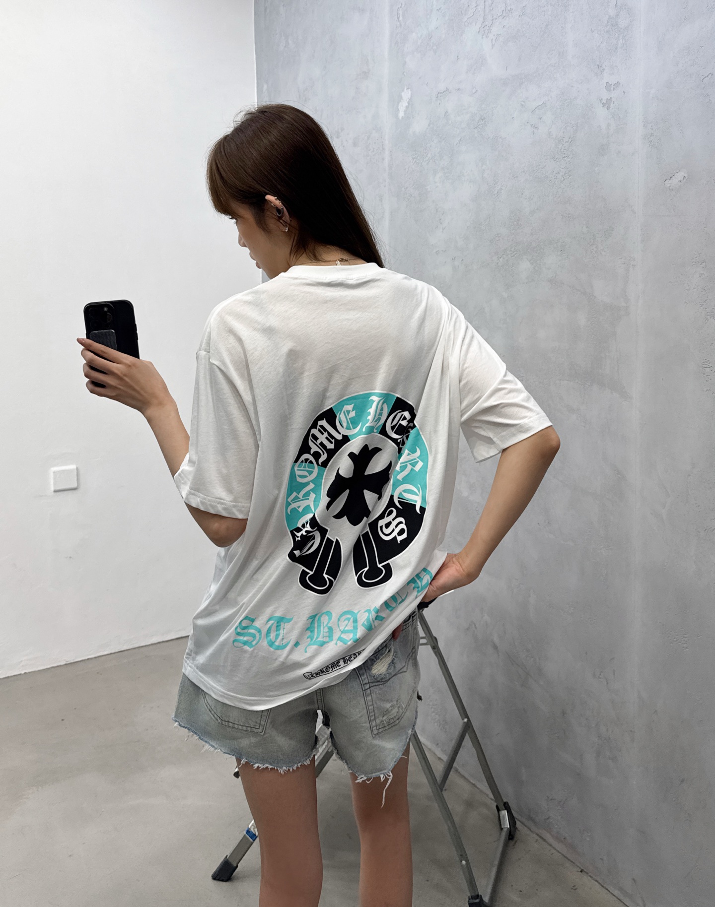 克罗心 ｜ 新款短袖t，成衣洗水加彩色印花工艺，休闲时尚，男女同款，尺码sml