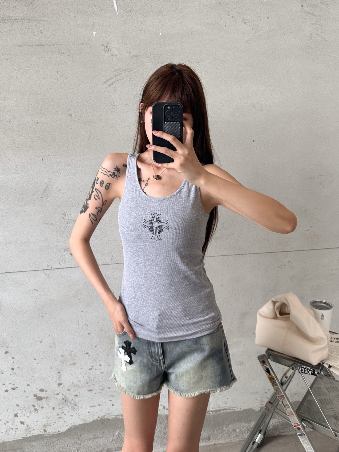 克罗心 ｜ 新款休闲背心，莱赛尔莫代尔长绒棉面料，全身多处印花工艺，休闲时尚，尺码sml