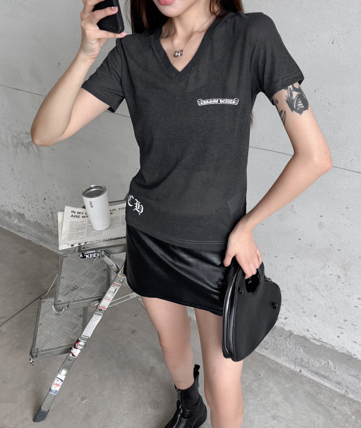 克罗心 ｜ 新款短袖t，韩国进口全棉面料，全身5处印花工艺，时尚休闲，尺码sml