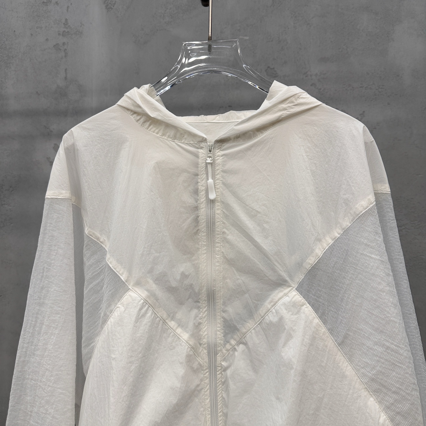 Rickowens ｜ 新款防晒上衣，品牌经典刺绣标，特殊超薄防晒面料AB拼接款式，休闲时尚，尺码sml