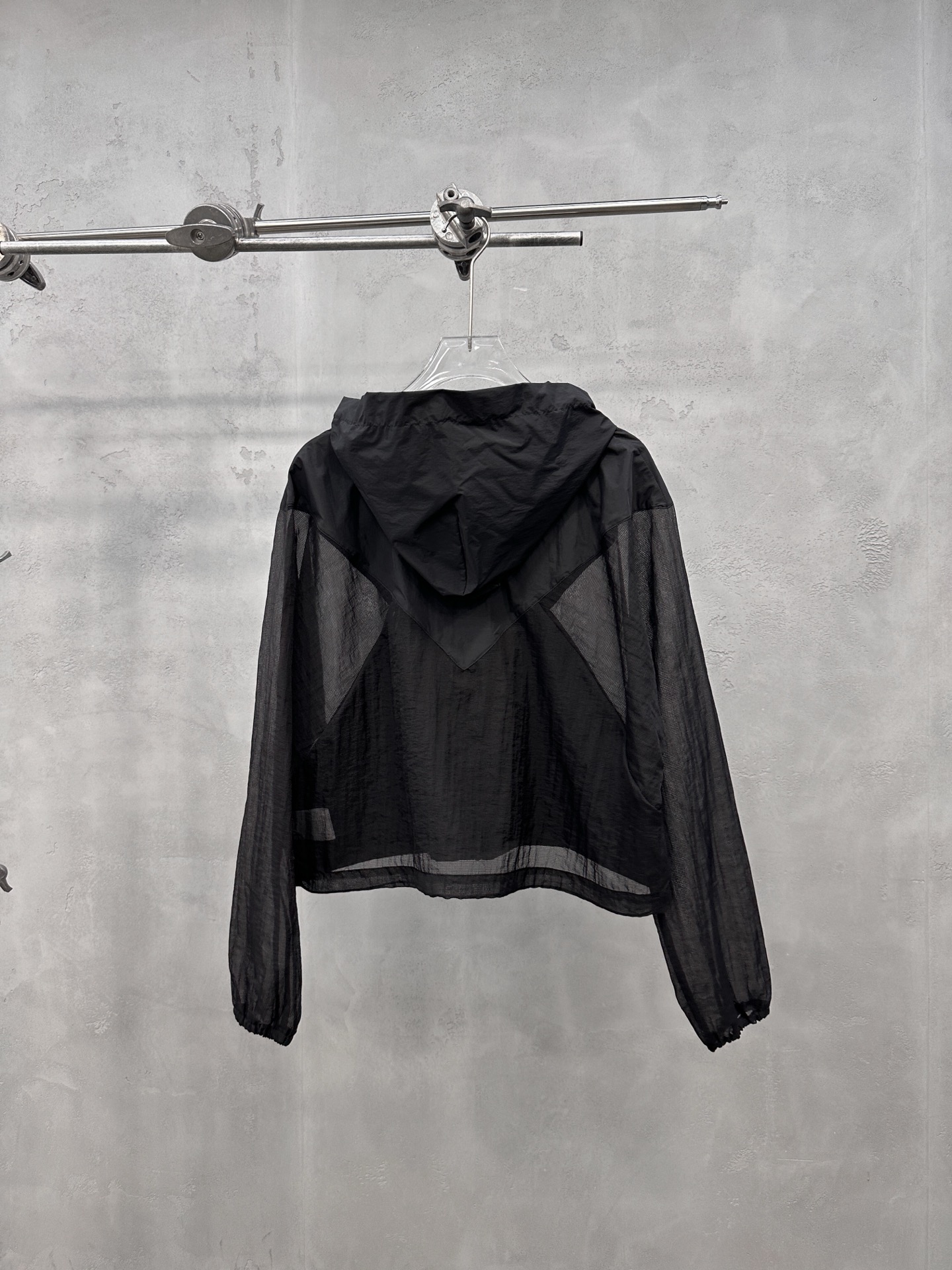 Rickowens ｜ 新款防晒上衣，品牌经典刺绣标，特殊超薄防晒面料AB拼接款式，休闲时尚，尺码sml