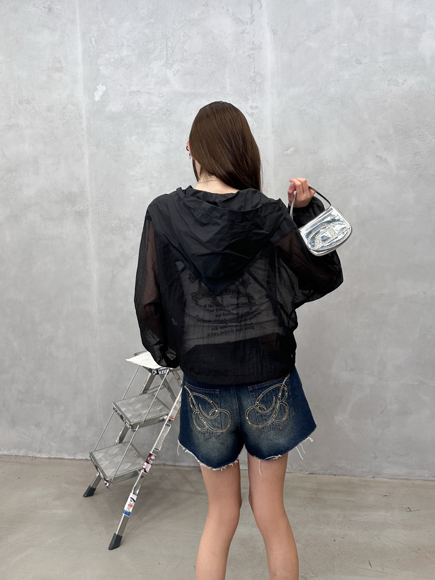 Rickowens ｜ 新款防晒上衣，品牌经典刺绣标，特殊超薄防晒面料AB拼接款式，休闲时尚，尺码sml