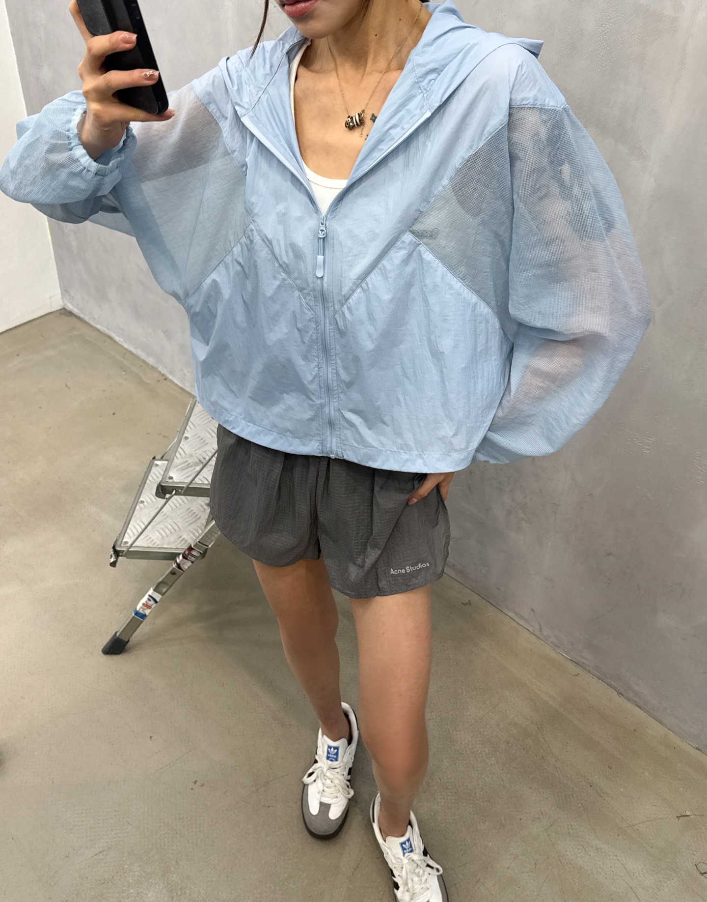 Rickowens ｜ 新款防晒上衣，品牌经典刺绣标，特殊超薄防晒面料AB拼接款式，休闲时尚，尺码sml