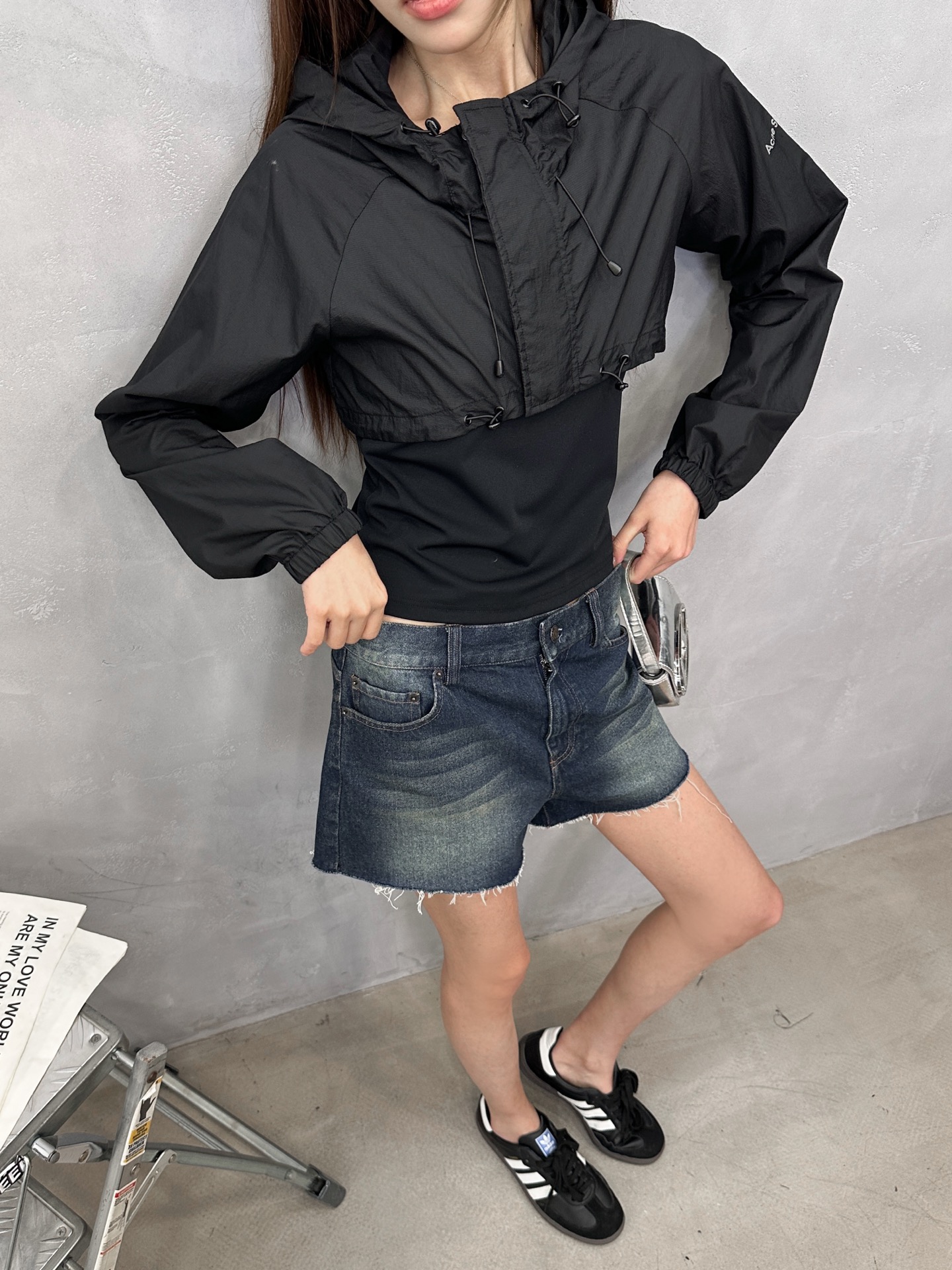 Acne ｜ 新款防晒两件套，品牌经典印花标，真两件套装款式，背心➕外层防晒面料，休闲时尚，尺码sml
