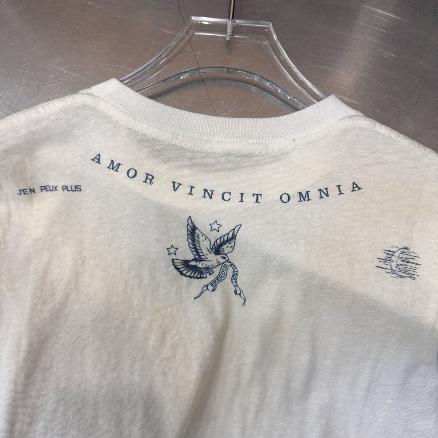 巴黎 ｜ 新款短袖t，成衣洗水喷色吊磨加四处印花工艺，休闲时尚，尺码sml