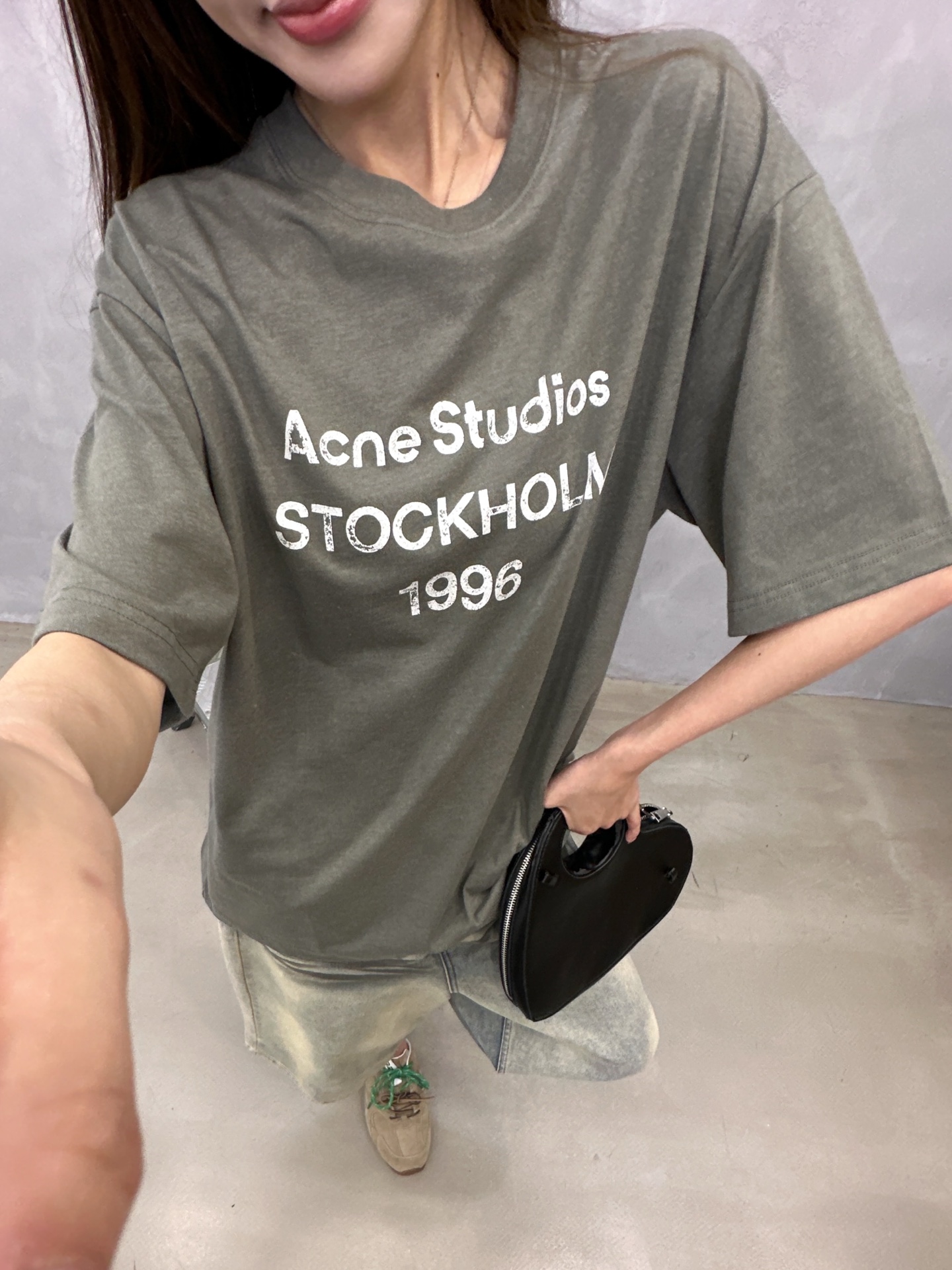 Acne ｜ 新款短袖t，成衣洗水印花工艺，休闲时尚，男女同款，尺码sml