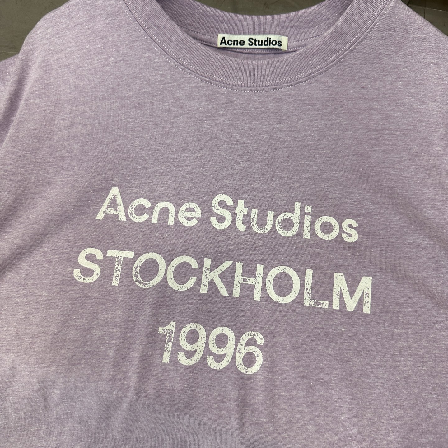 Acne ｜ 新款短袖t，成衣洗水印花工艺，休闲时尚，男女同款，尺码sml