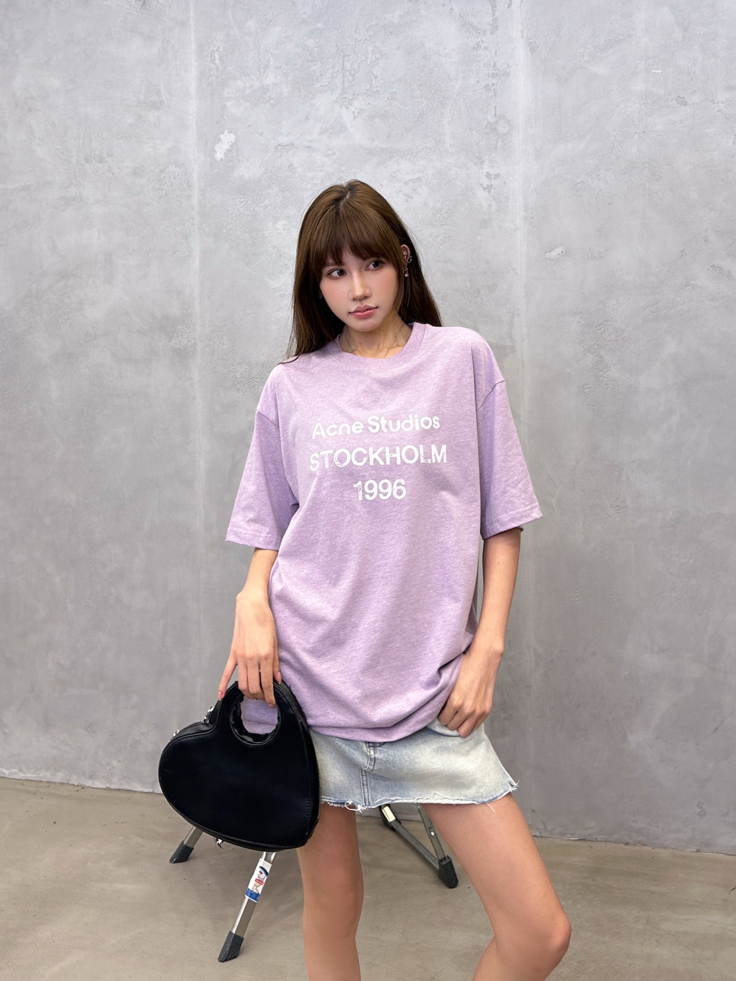 Acne ｜ 新款短袖t，成衣洗水印花工艺，休闲时尚，男女同款，尺码sml